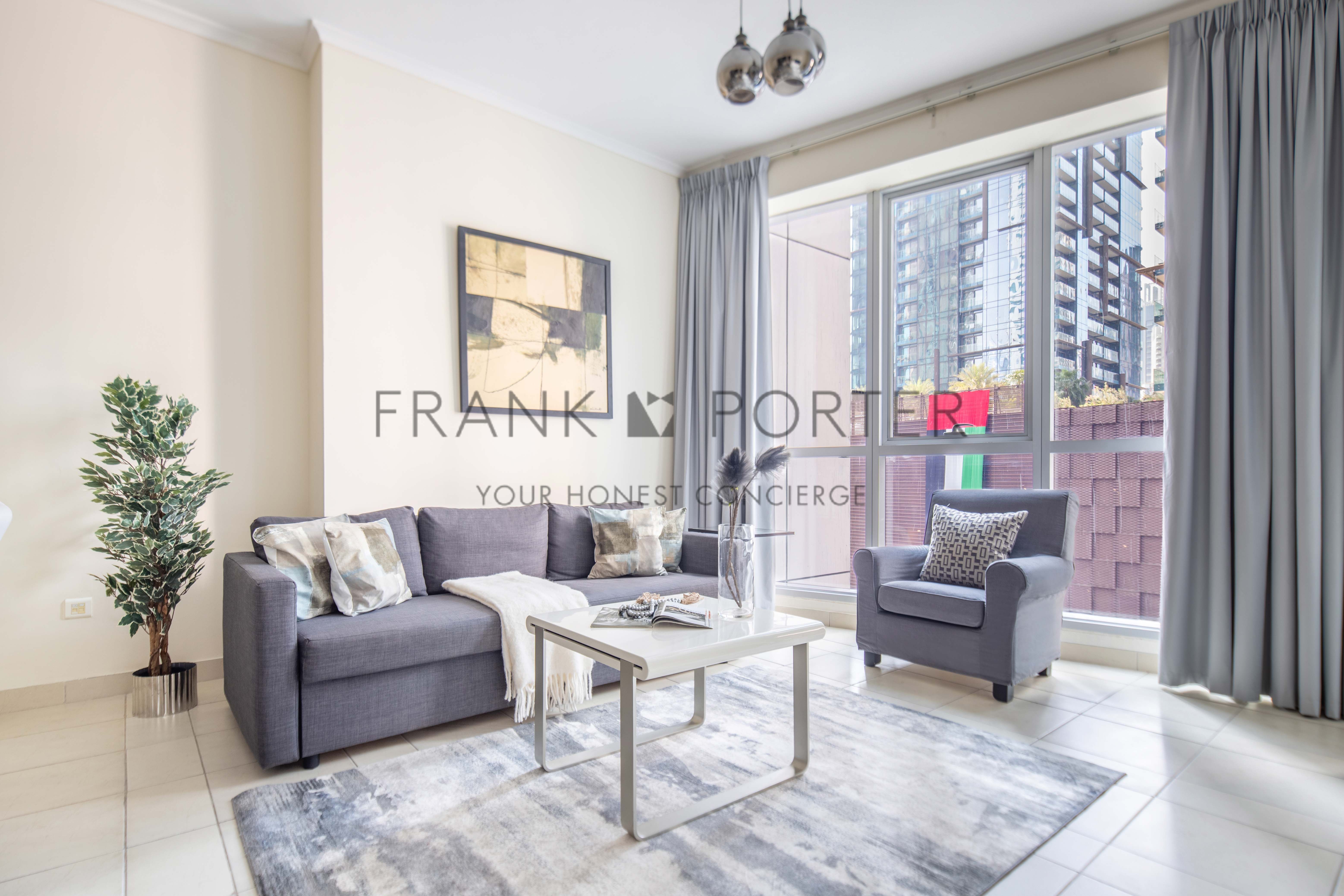 Spacious & Bright 1BR at Marina Walk| 2 Baths | Pool & Gym | Walk to JBR Beach, Tram & Marina Mall | Weeky | Monthly Stay Available
