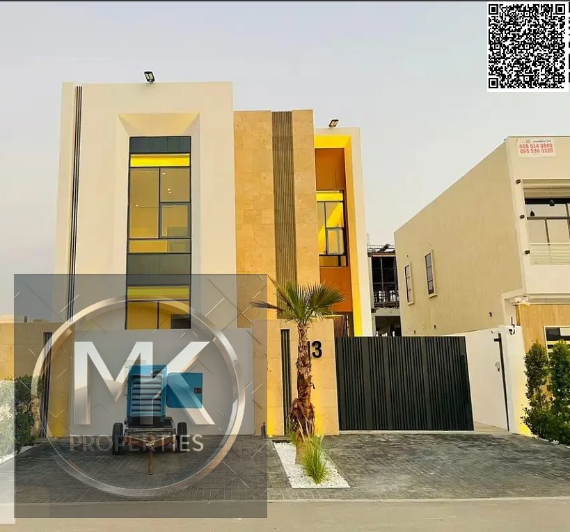 Luxury villa near mosque with custom marble finishing for sale in Al-Helio 2, including registration fees