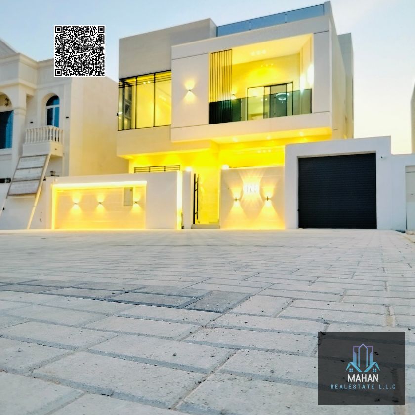 For sale: a luxurious, modern-designed villa located in the highly desirable Al Zahya area of Ajman. The property sits on a 3,014 sq. ft land area with an impressive 4,200 sq. ft built-up area, offering spacious and well-planned living areas that combine el