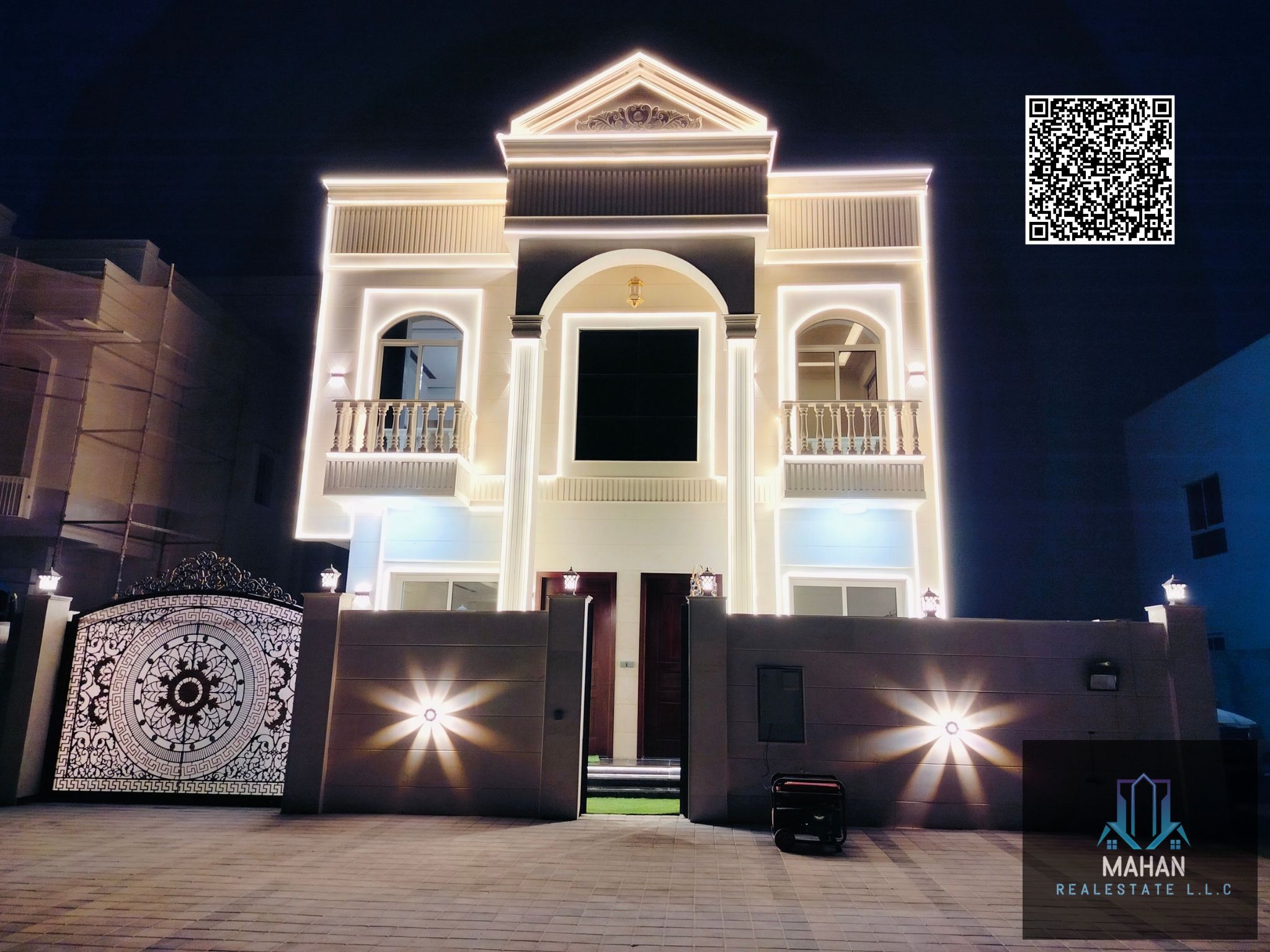 For sale: A luxurious classic villa with an elegant and distinctive design in Al Zahiyah area – Ajman, one of the best quiet and upscale areas in the emirate.