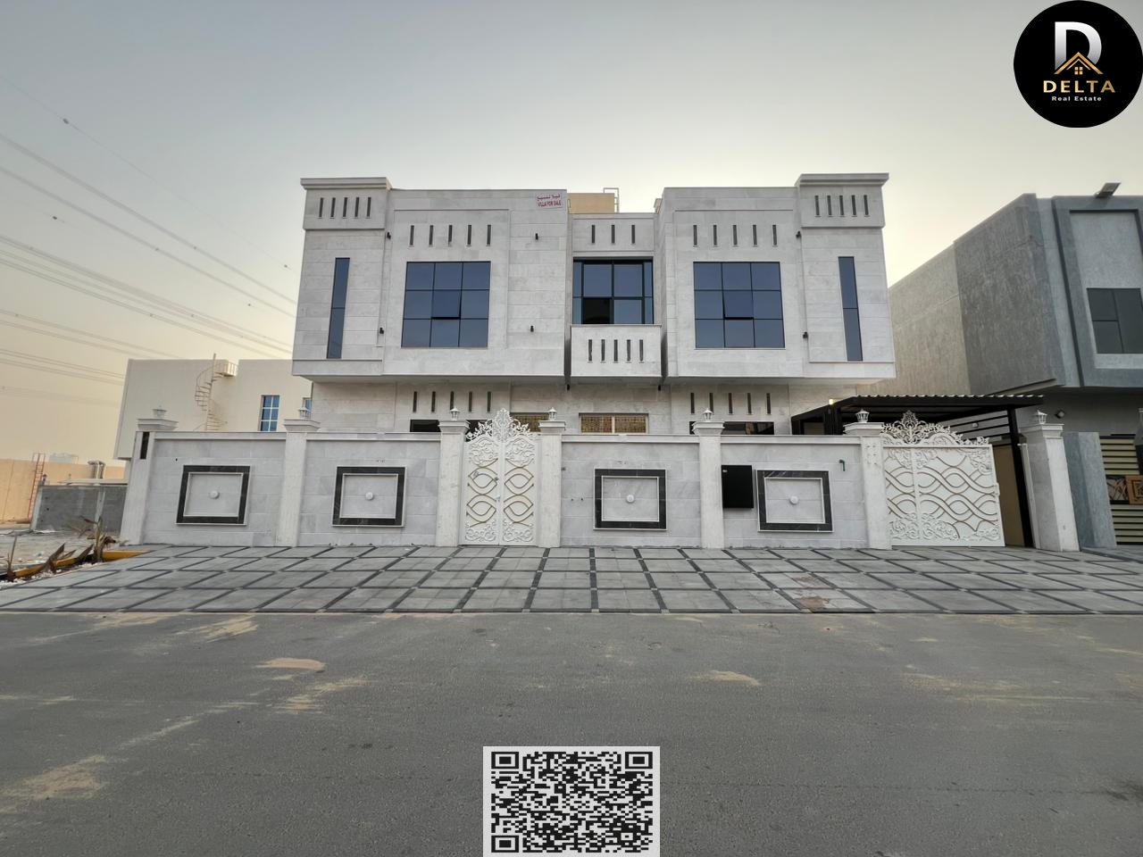 A once-in-a-lifetime opportunity to own a luxury villa in Al Yasmin area – Ajman Modern design | 3 floors | Elegant stone facade | 5 master bedro