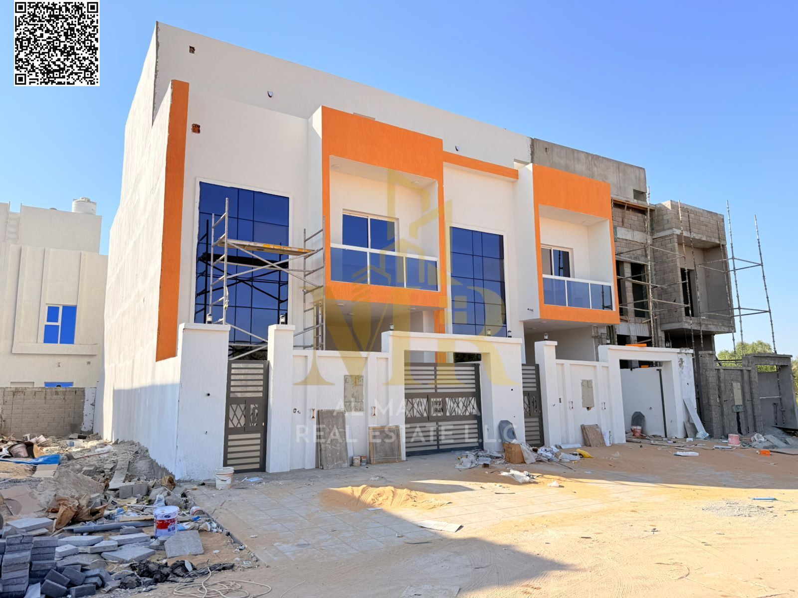A luxury super deluxe villa for sale in the Halio 2 area of Ajman at an attractive price that includes registration and ownership fees