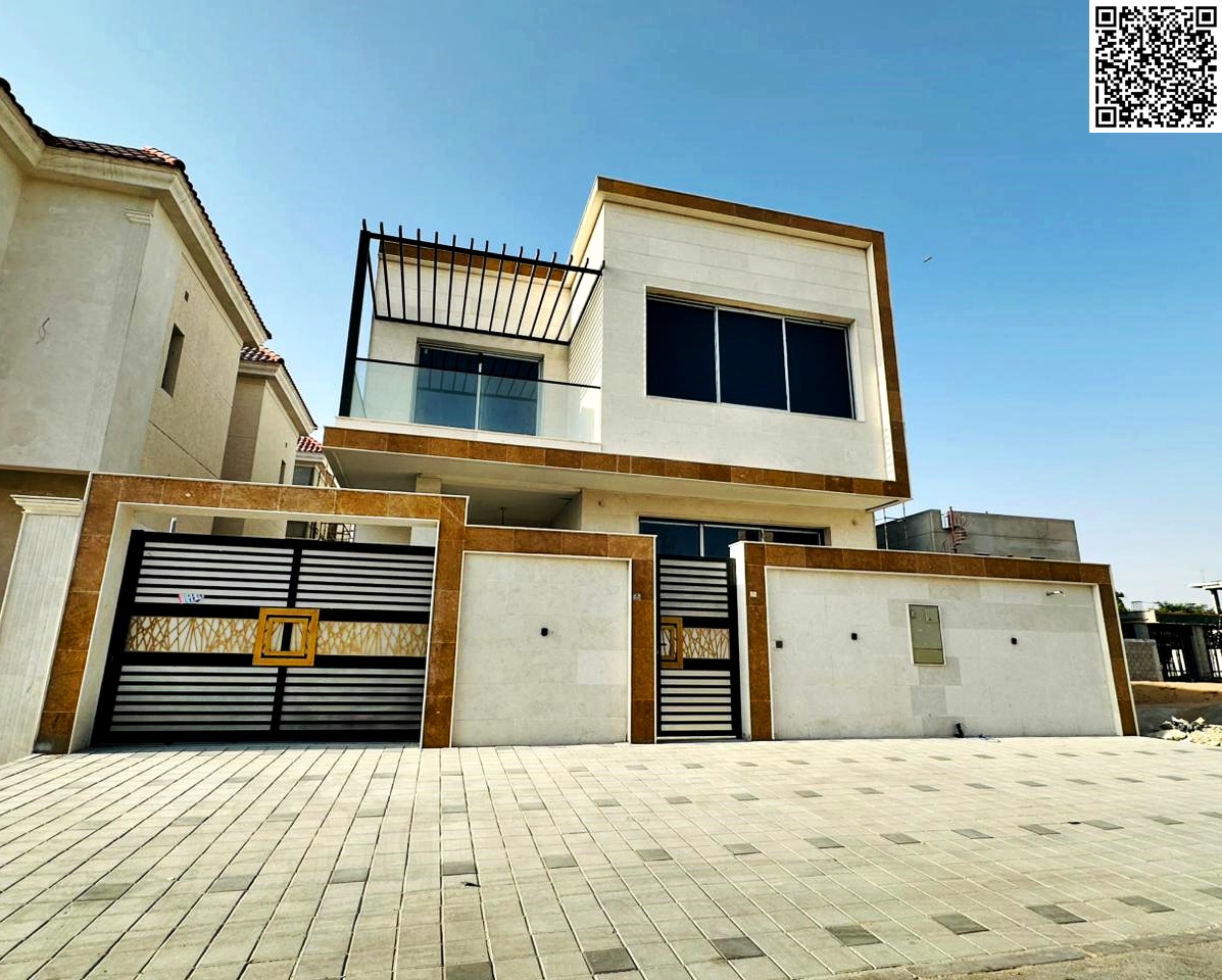 Luxury villa for sale in Al Yasmin area – 5 bedrooms | Modern design | Close to main services | Registration fees included