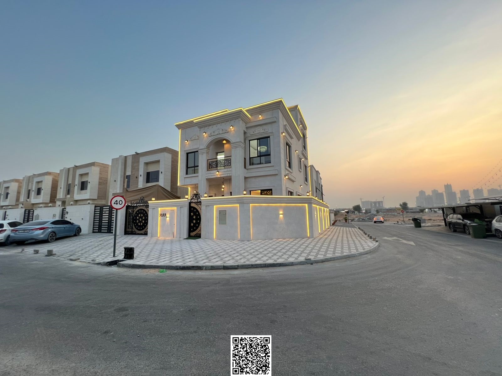 Classic corner villa for sale in Ajman | Close to Sheikh Mohammed Bin Zayed Road | Freehold ownership for all nationalities