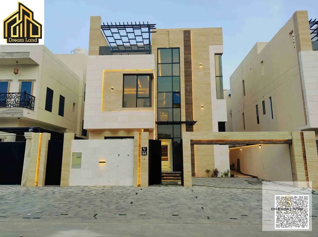 For sale, a new three-storey villa with ultra deluxe finishing, with a private pool , elevator and central air conditioning in the Al H