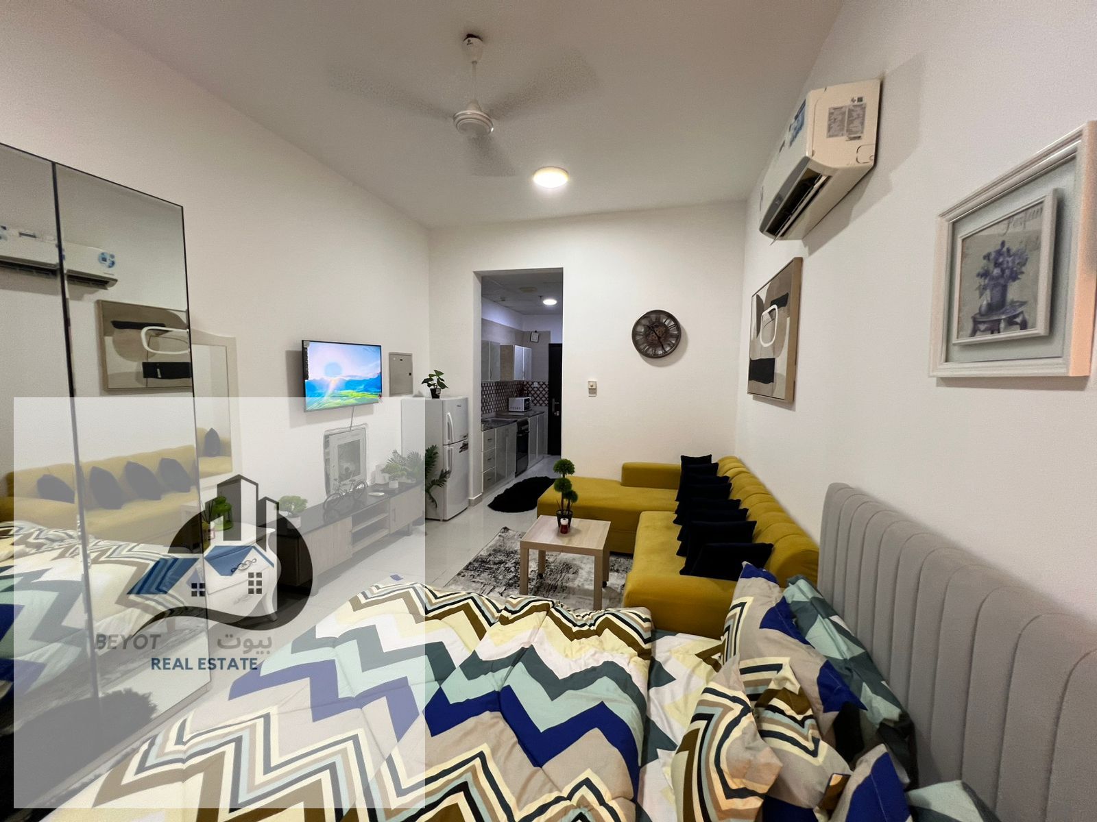 For Rent in Ajman – Monthly Furnished Studio, First Tenant, All Bills Included Location: Al Mowaihat 1 – Al Tallah Street Studio Features:
