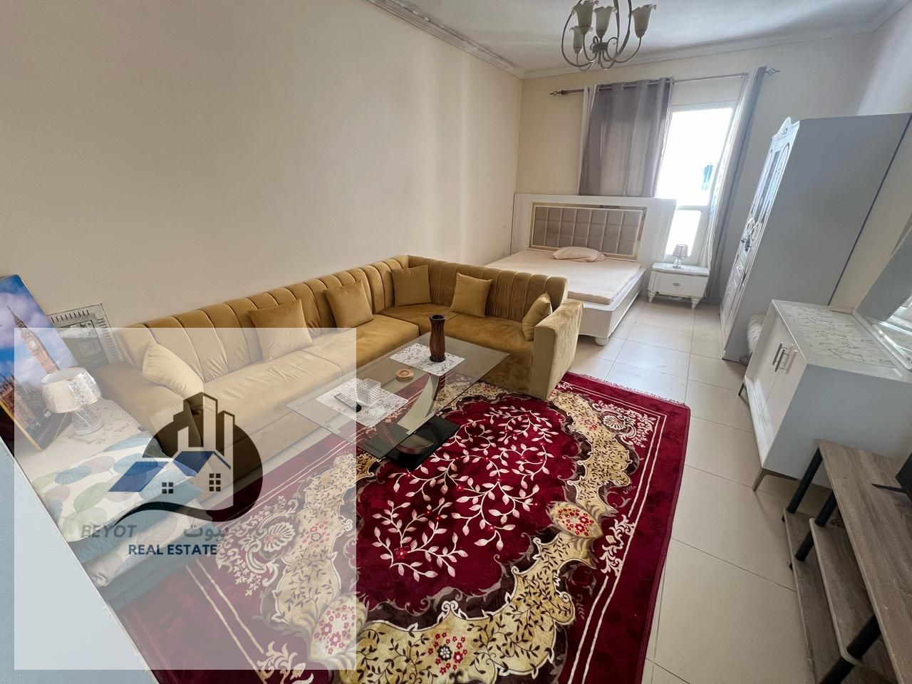 For Rent in Ajman – Fully Furnished Studio – Al Jurf / Al Yasmeen Towers – Tower A Studio Specifications: Spacious and well-designed studio layo