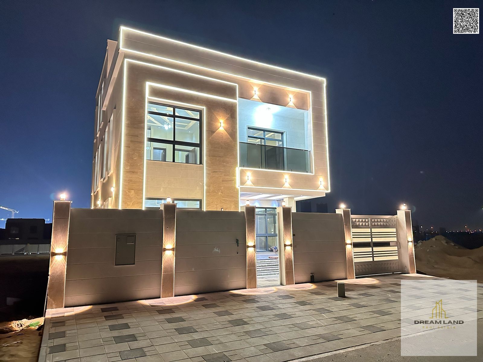 Modern villa, distinctive modern design and high-end finishing, for sale, freehold for all nationalities, including fees