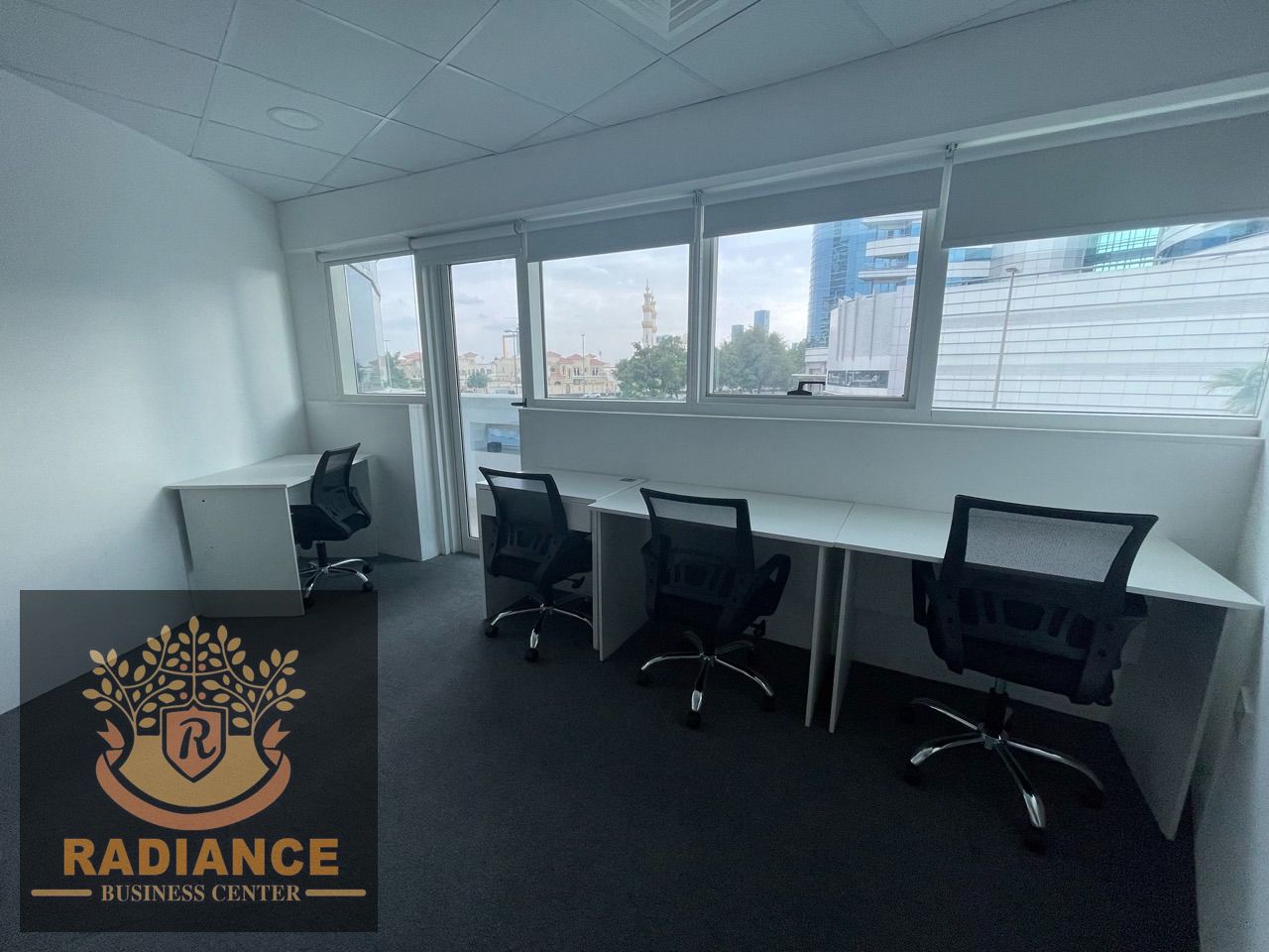 Fully furnished office with Balcony office for 26k annual rent//Ejari from 2000 aed onwards