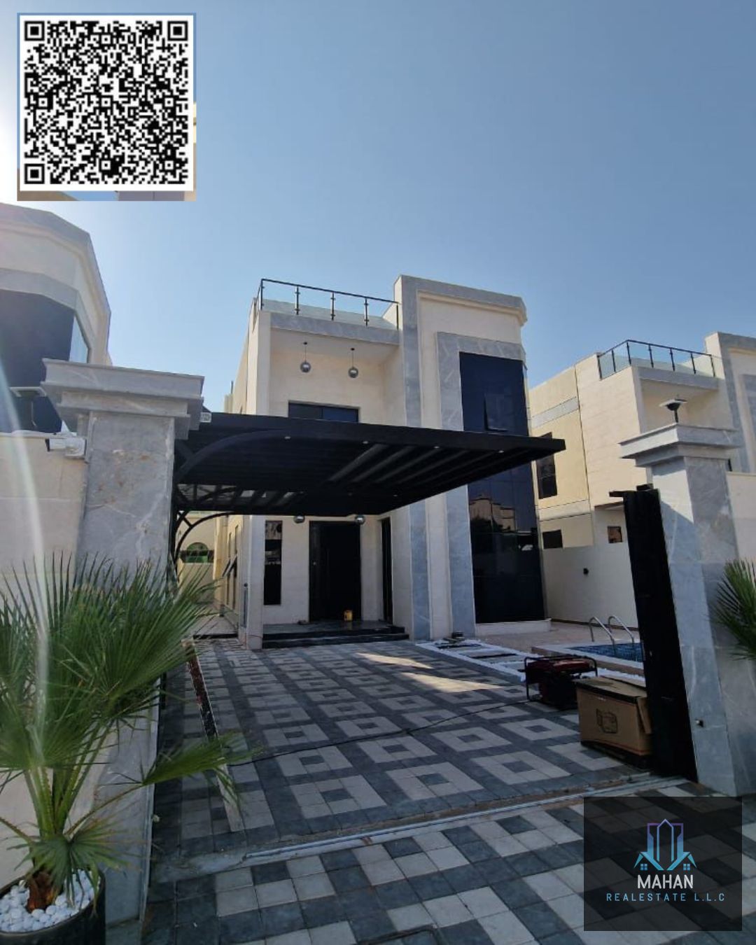 5 bedroom villa majlis hall land area 4000 square feet with swimming pool