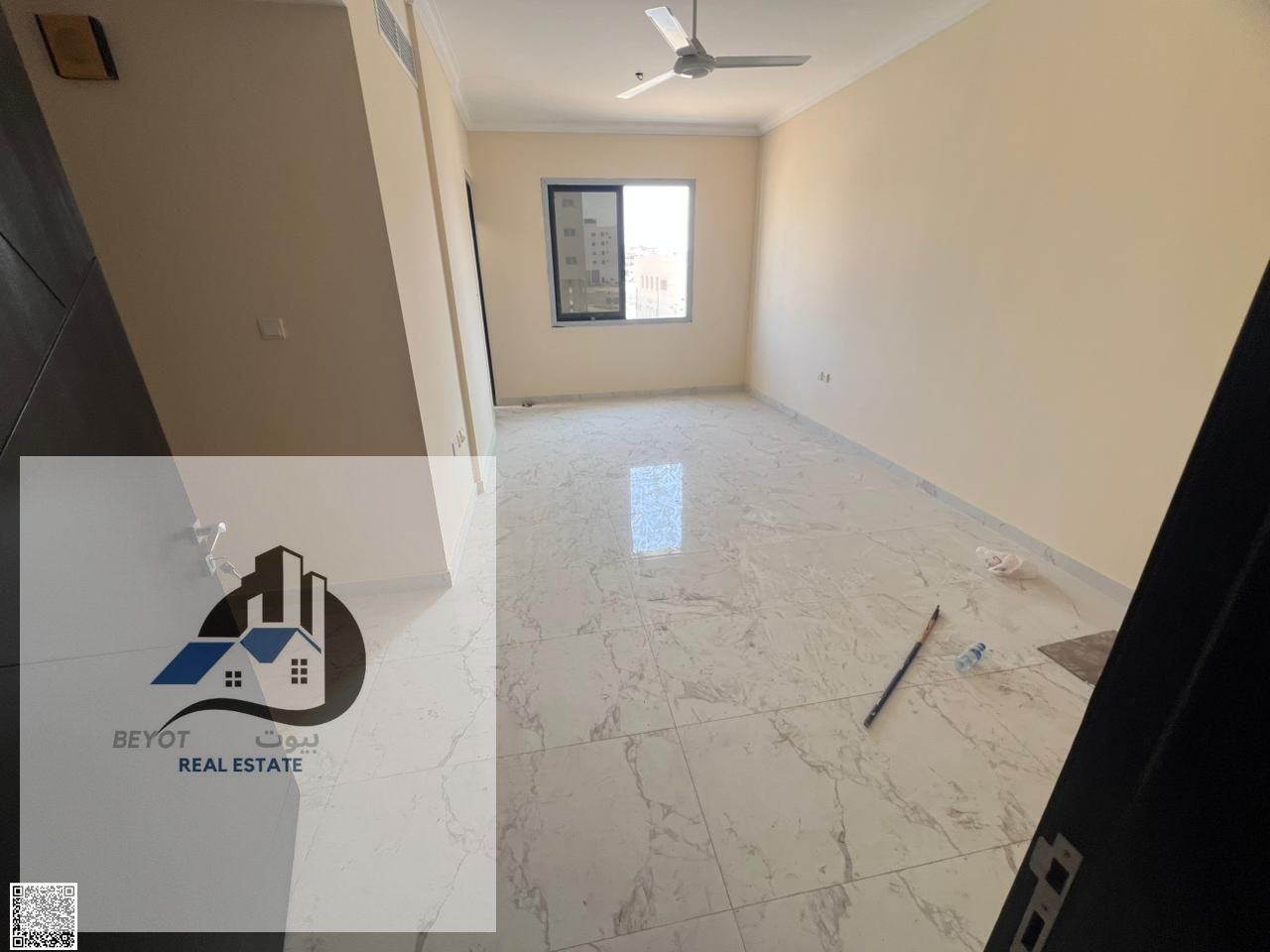 One bedroom and living room apartment for annual rent in Ajman, Al Jurf 3, first occupancy