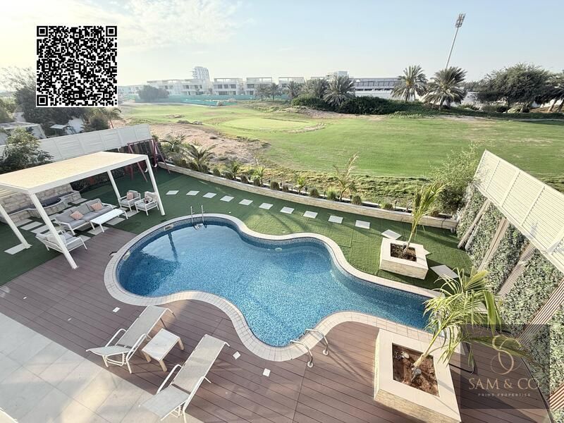 Exclusive | Furnished 6BR Villa | Private Pool - located in the prestigious Al Zorah Golf Community, Ajman.
