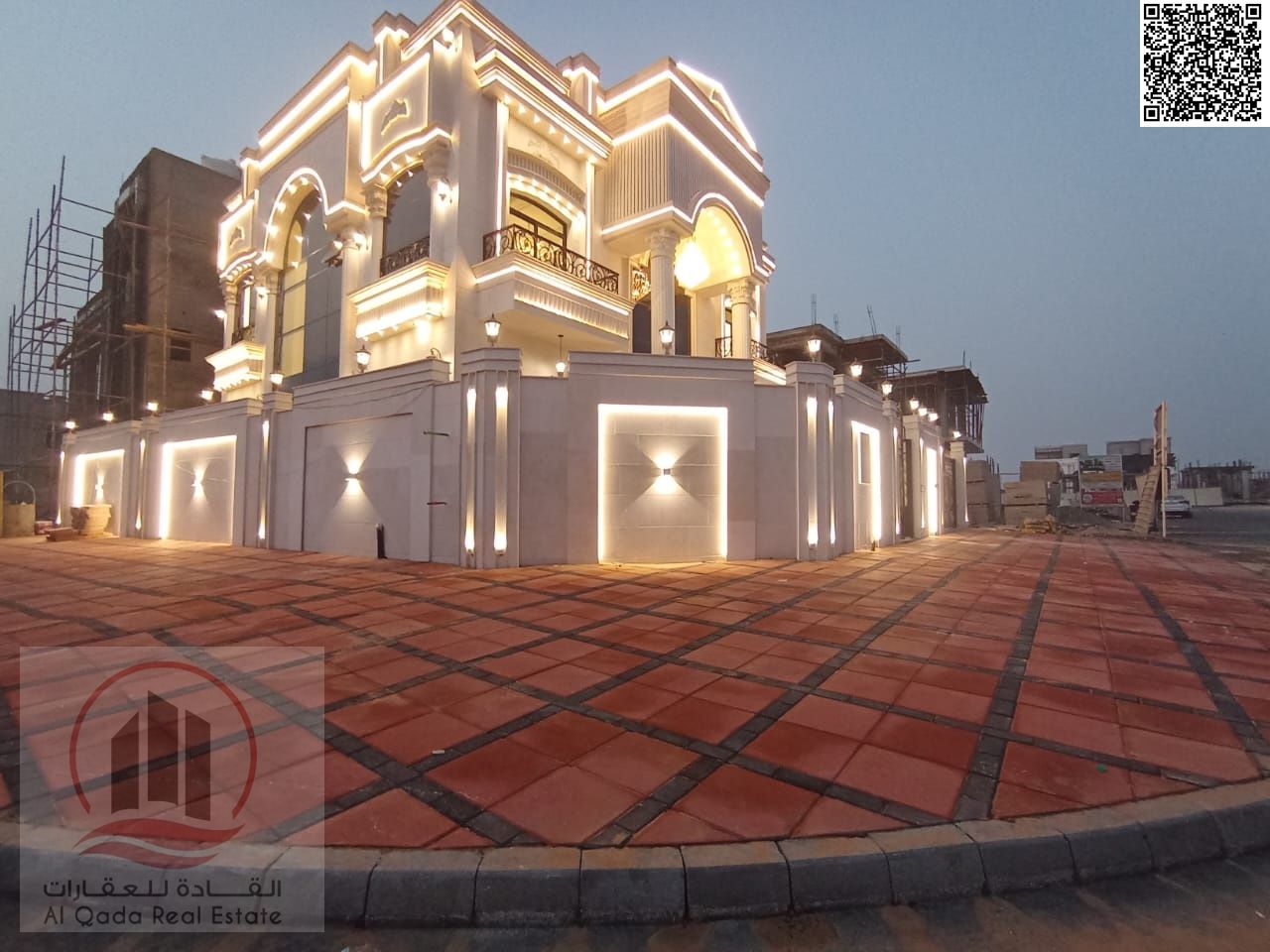 Villa for sale in Ajman, Al Helio 2 area – close to Sheikh Mohammed Bin Zayed Road. Two floors, ready to move in or an investment opportunity. Modern