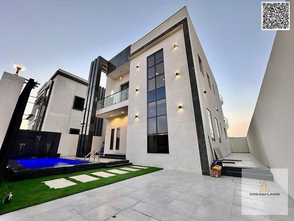 For sale, a luxurious villa in a very distinguished location, very close to Sheikh Mohammed bin Zayed Road, including registration and ownership fees.