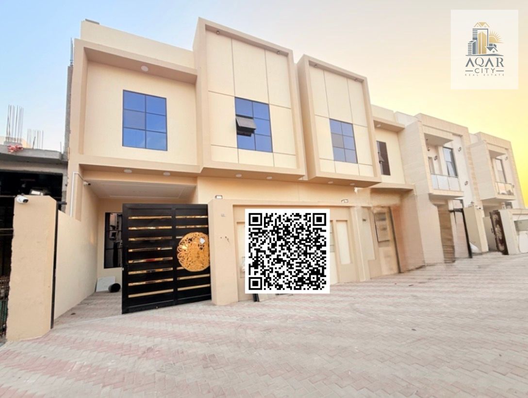 Townhouse villa for sale in Al Yasmin area, 1,250,000 including air conditioning