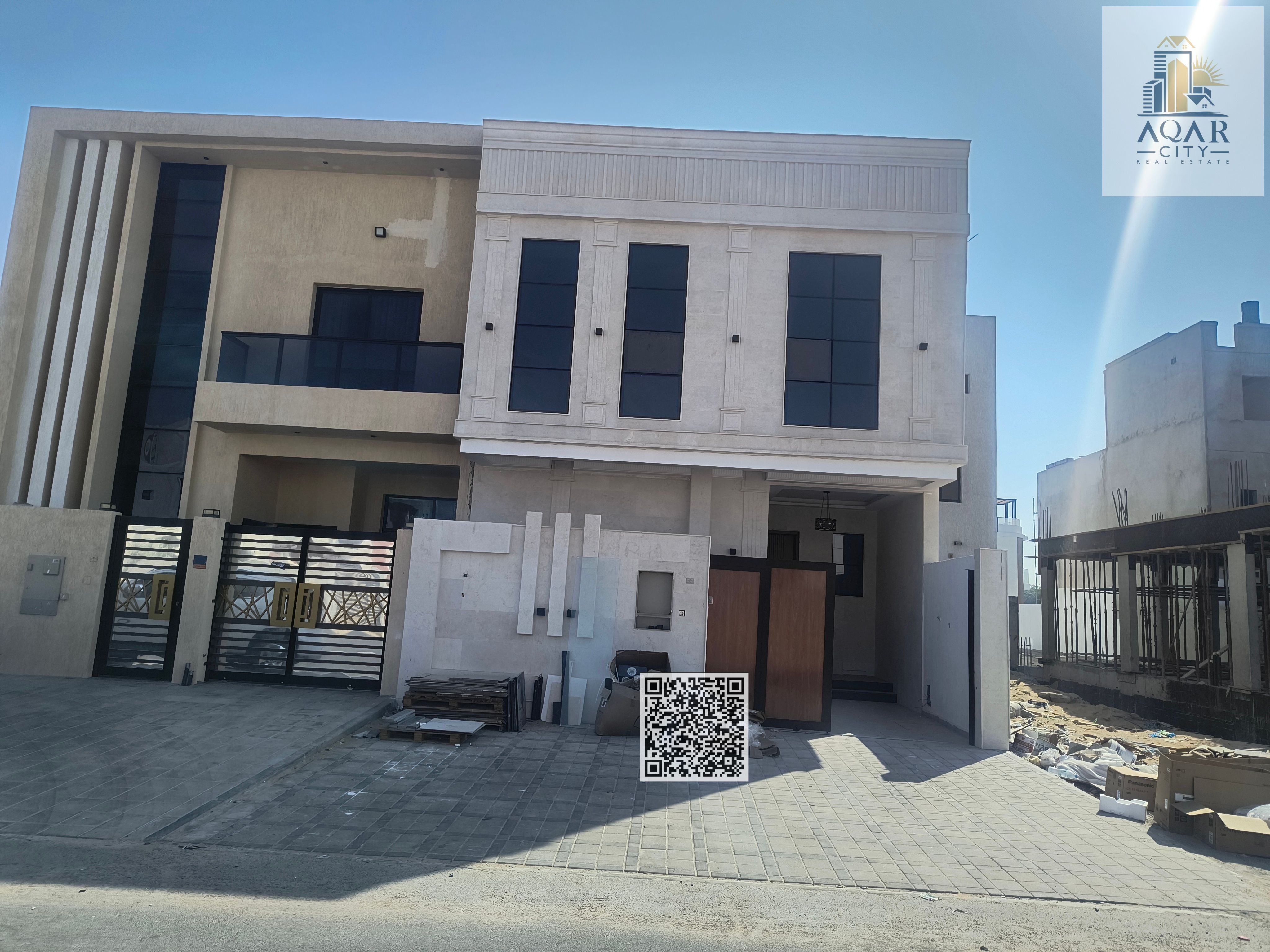 Seize this once-in-a-lifetime opportunity and own a ground and first-floor villa with a rooftop terrace at an attractive price, including registration and ownership fees, directly behind the mosque.