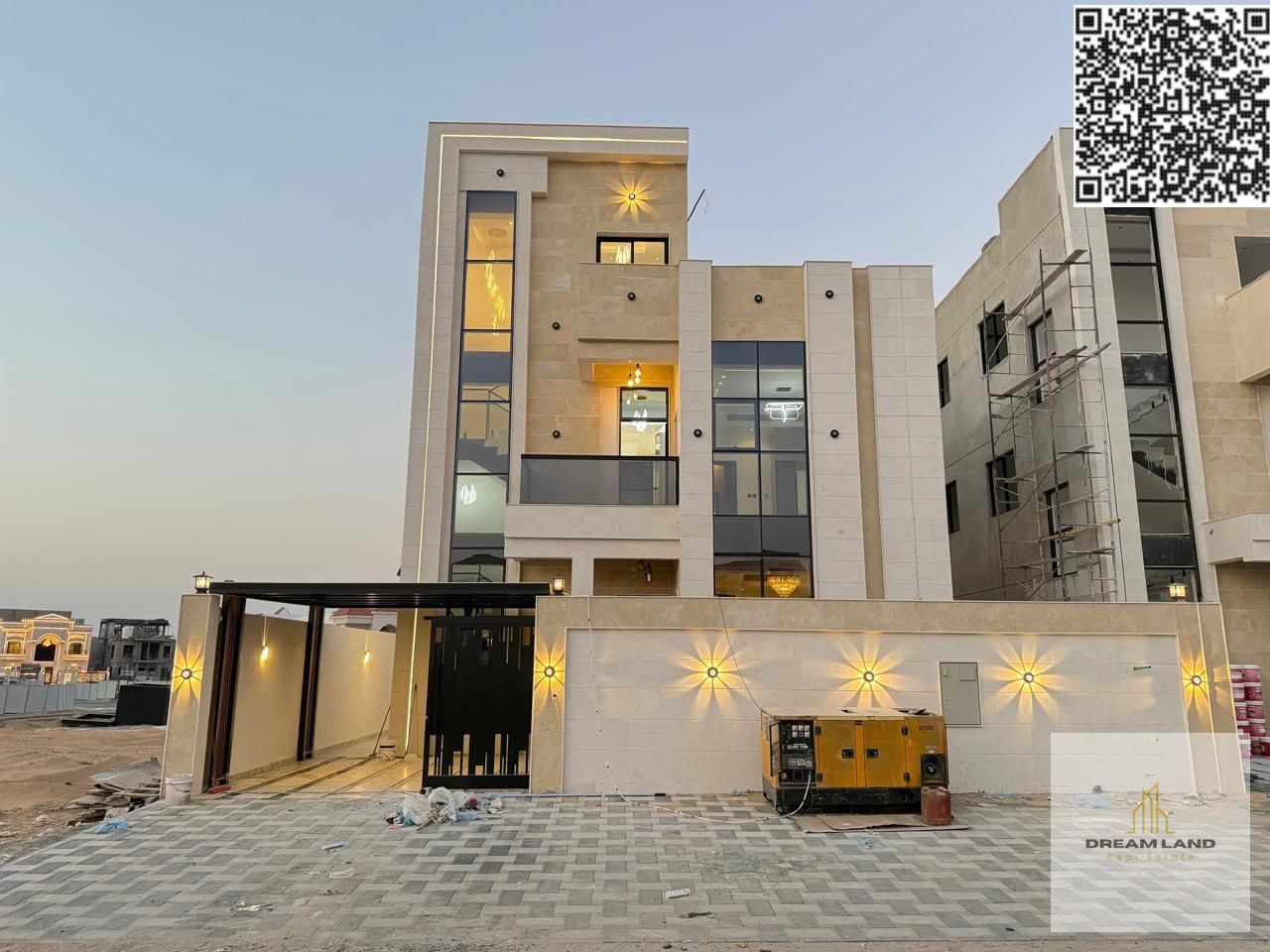 Including registration and ownership fees – For sale: a luxury villa in Al-Haliyo with central air conditioning – 5 bedrooms with fully custom finishe