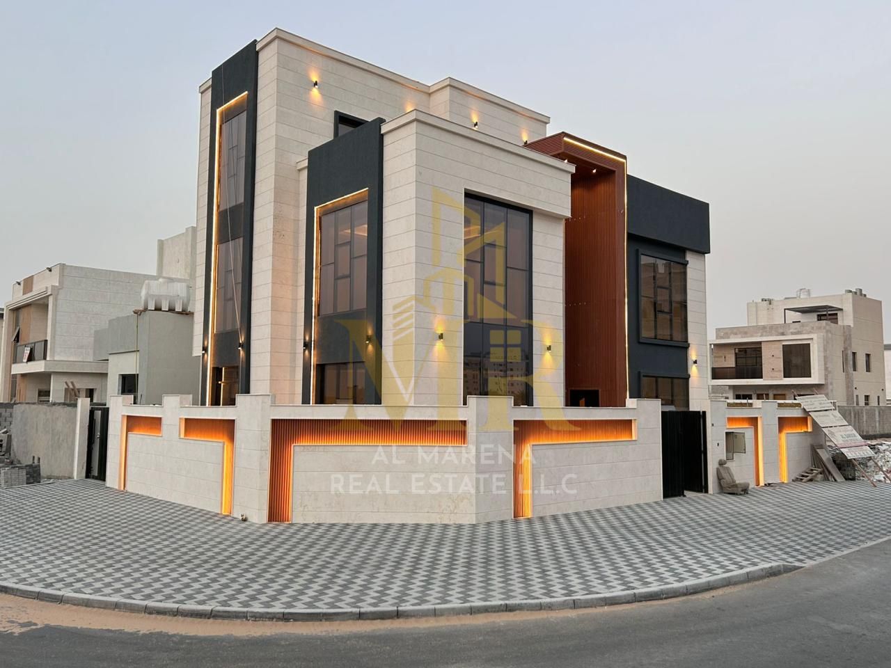Luxury villa for sale, two floors + spacious courtyard | Prime location near Sheikh Mohammed Bin Zayed Road.