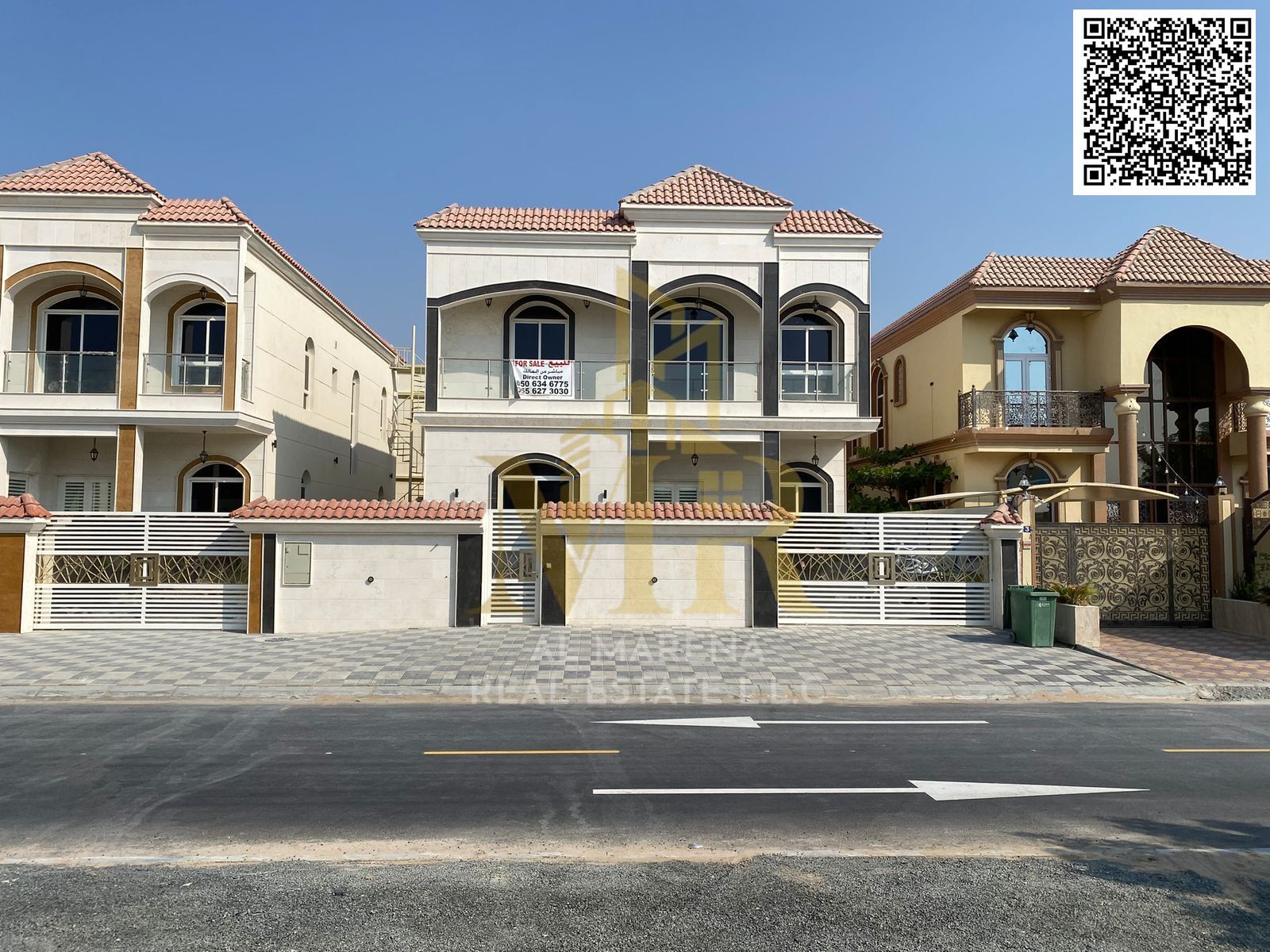 Corner Villa in Al Rawda 2 with Generous Spaces, 5 Master Bedrooms, Majlis, Hall and Maid Room at a Great Price