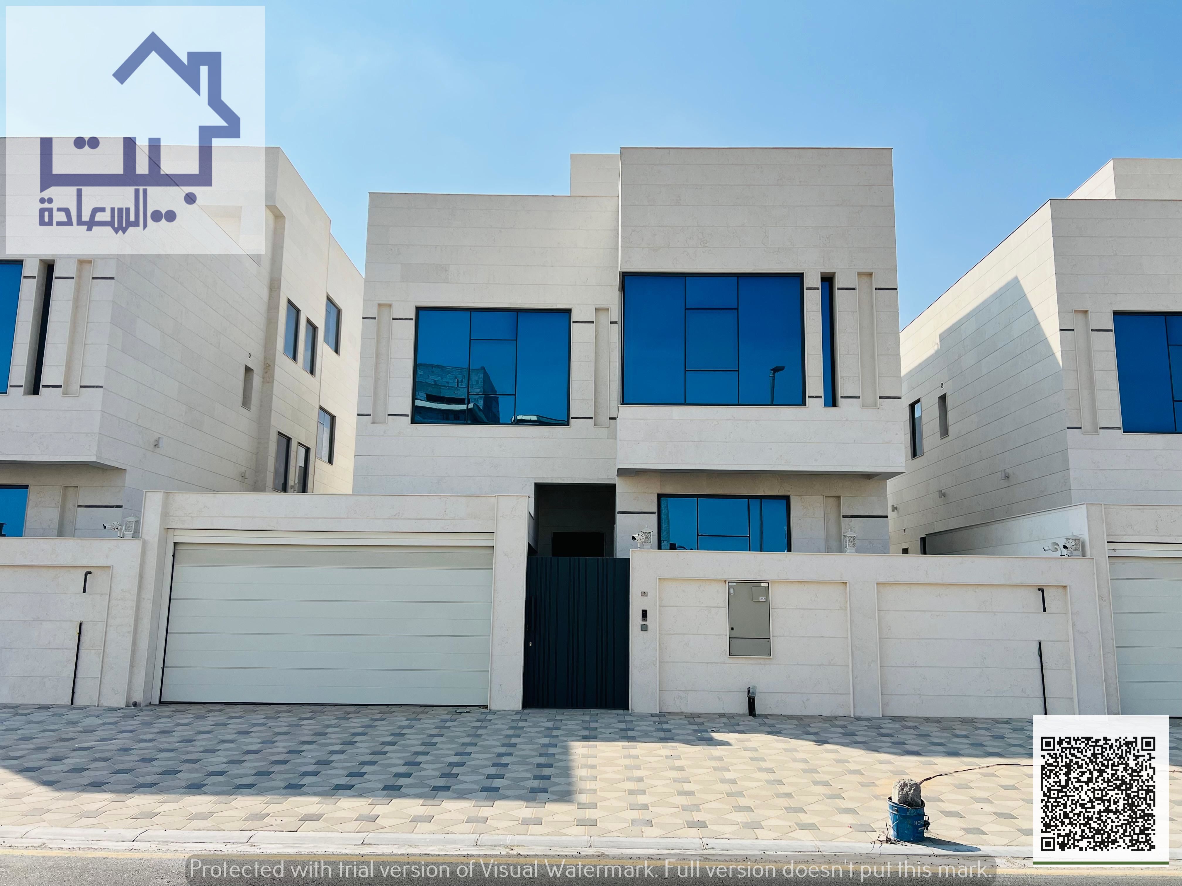 Villa for rent in the best residential location in Al Yasmin area, first occupancy, spacious areas and ideal interior layout, super deluxe finishing,