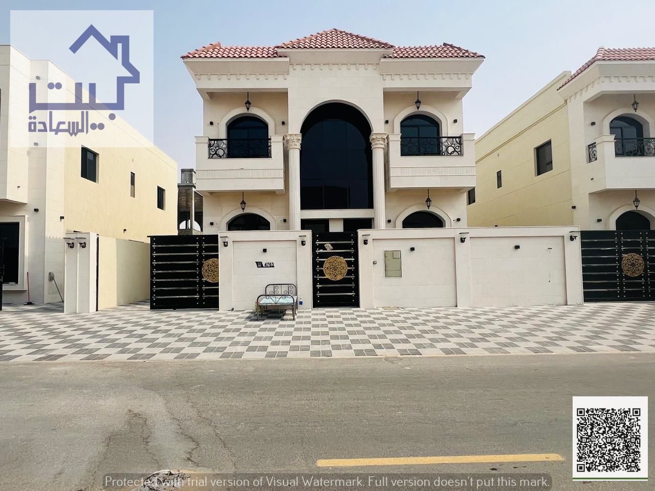 Classic villa for rent in Al-Haliyo 2 area, first occupancy, elegant classic design with luxurious finishing, quiet location close to all services, at