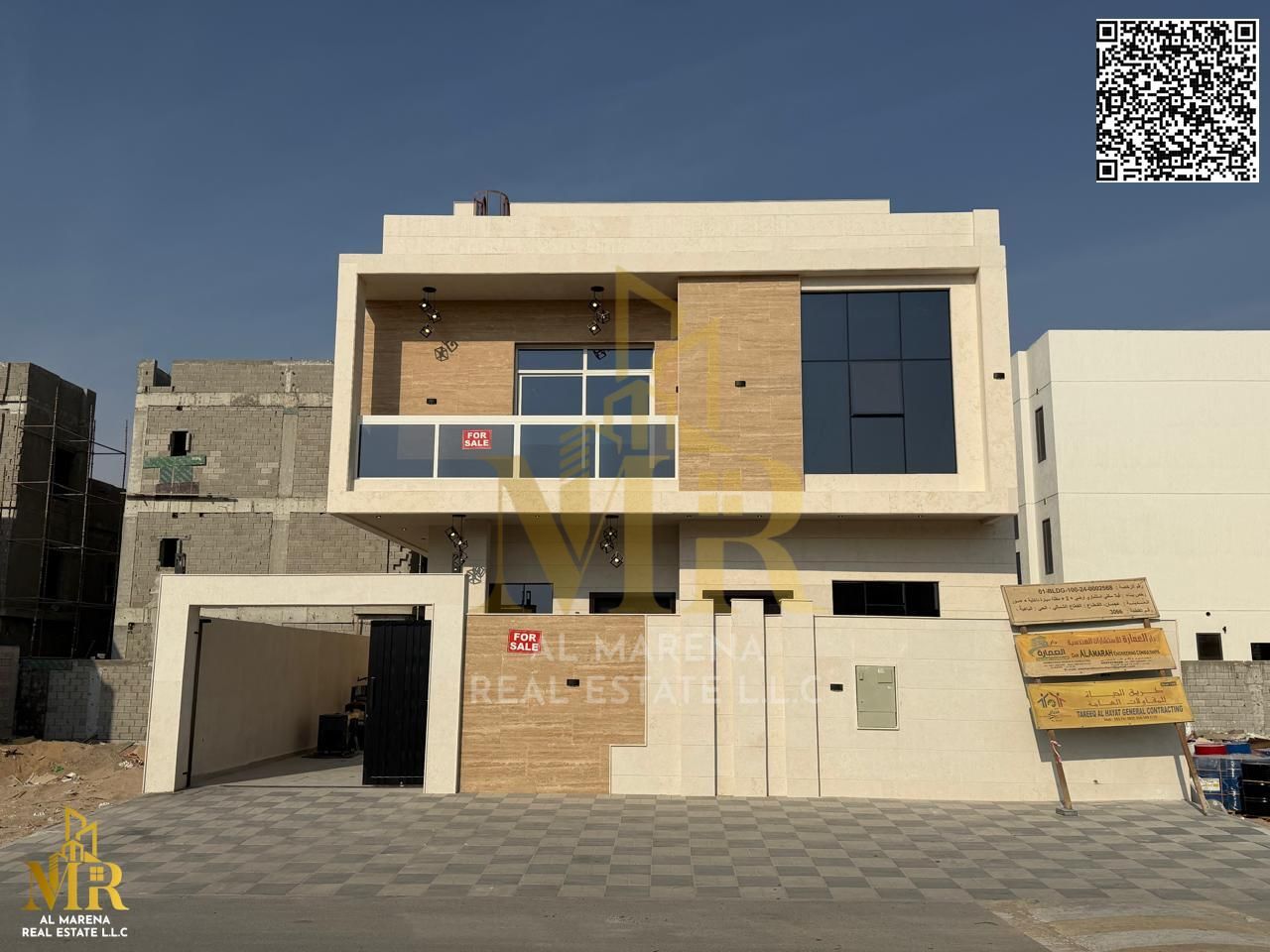Bahya villa, 7 rooms, 2 floors + roof, premium finishes, central AC