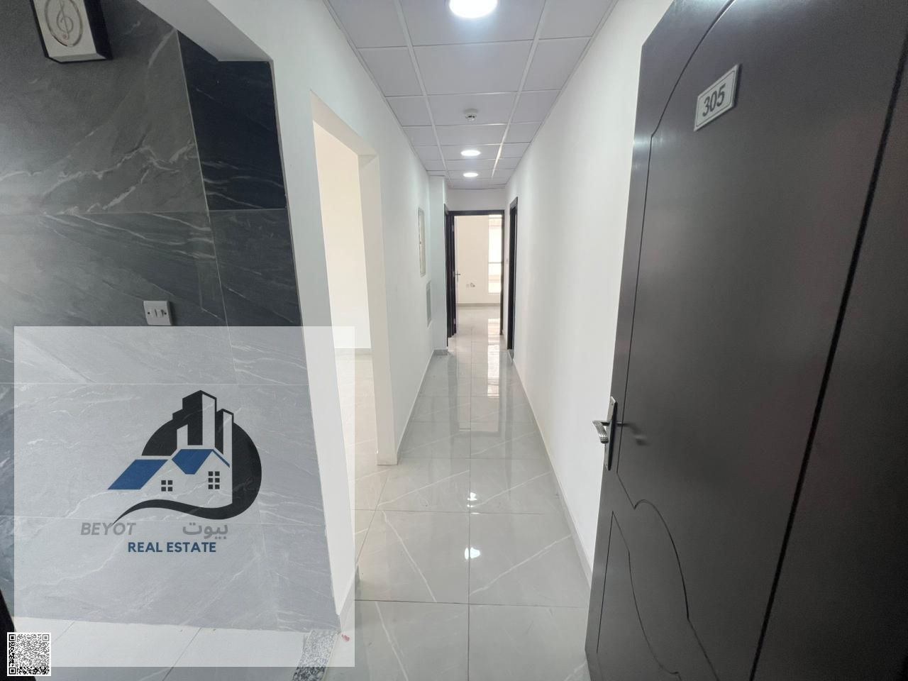 For annual rent in Ajman: Two bedrooms and a living room, brand new, first occupancy.