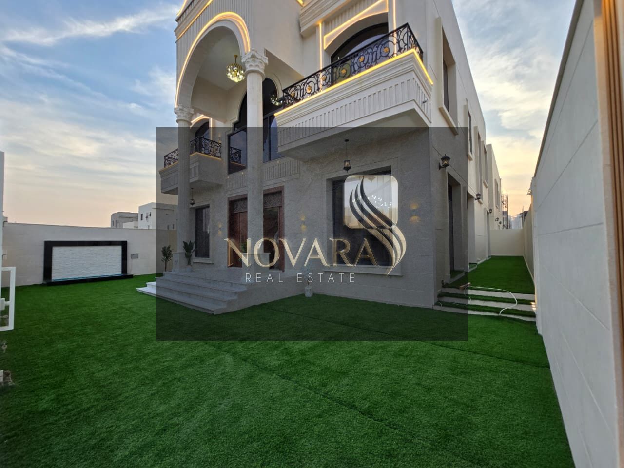 A great opportunity to own a luxurious villa in Al Helio, Ajman, located on a main street and side road, directly opposite the Azhi Project. The vill