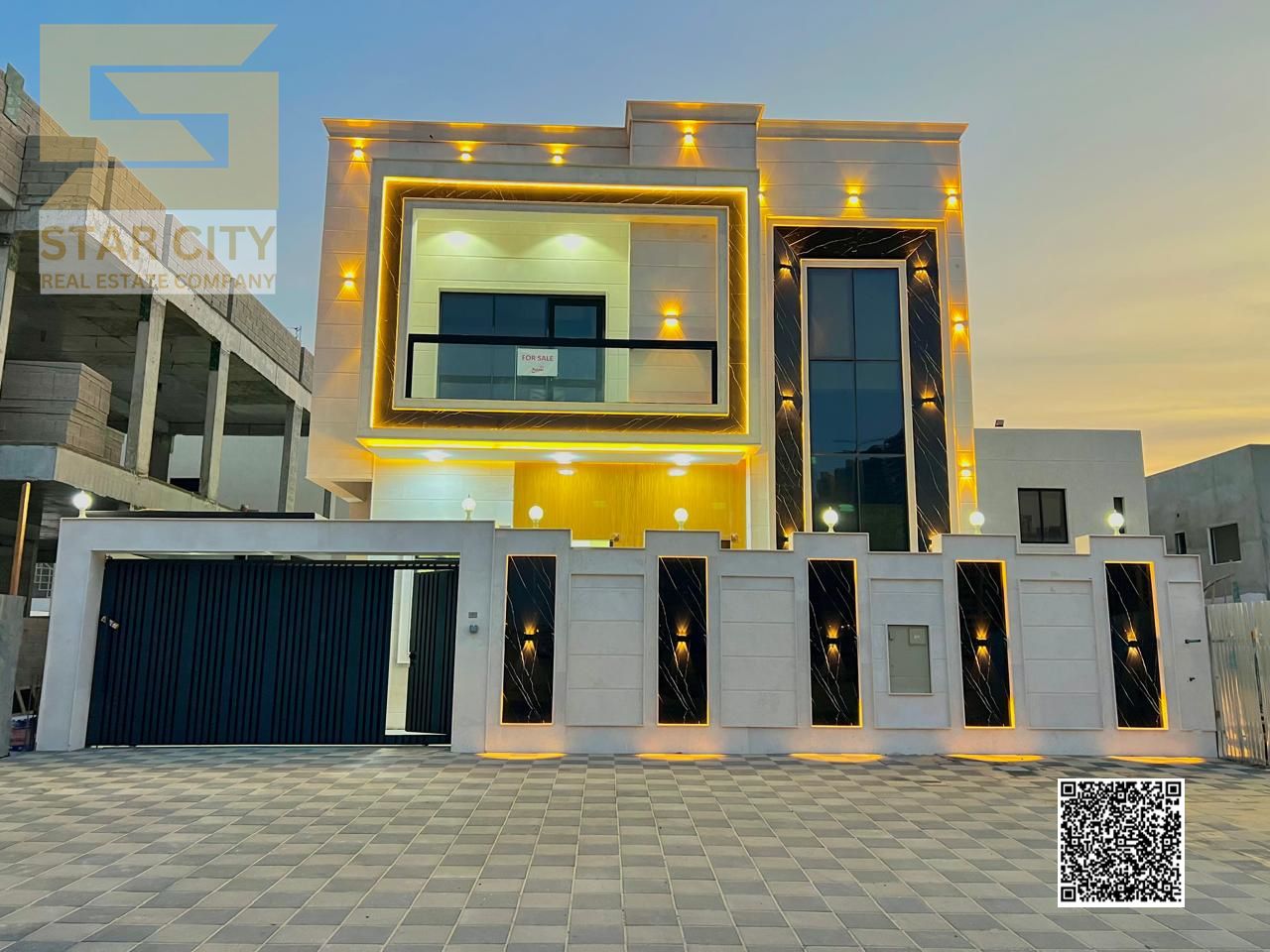 Luxury Modern-Finish Villa for Sale in Ajman – 5 Master Bedrooms | Prime Location | Ready to Move In