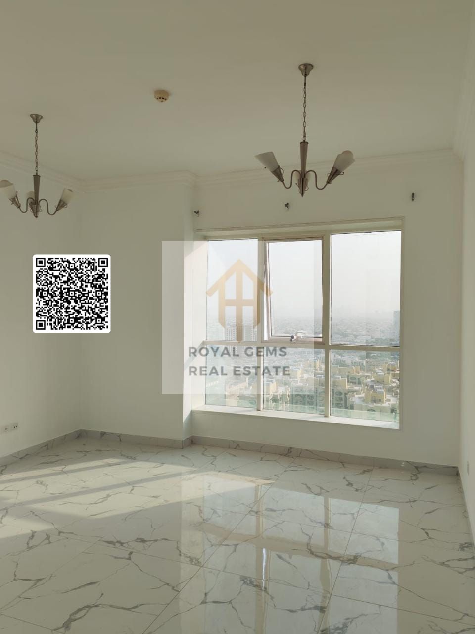 Elegant Unfurnished 1-BHK in Oasis Towers – with Open City View & Full Facilities Like Gym, Swimming Pool, Kids Play & Parking.