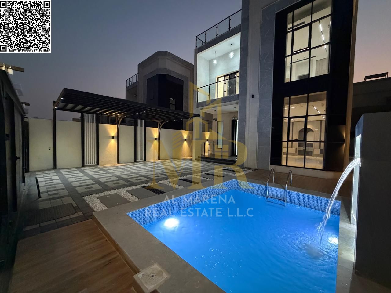 Luxury Villa in Al Rawda 3 | 5 Master Beds + Majlis + Hall + Modern Kitchen + Yard with Pool | Price Negotiable
