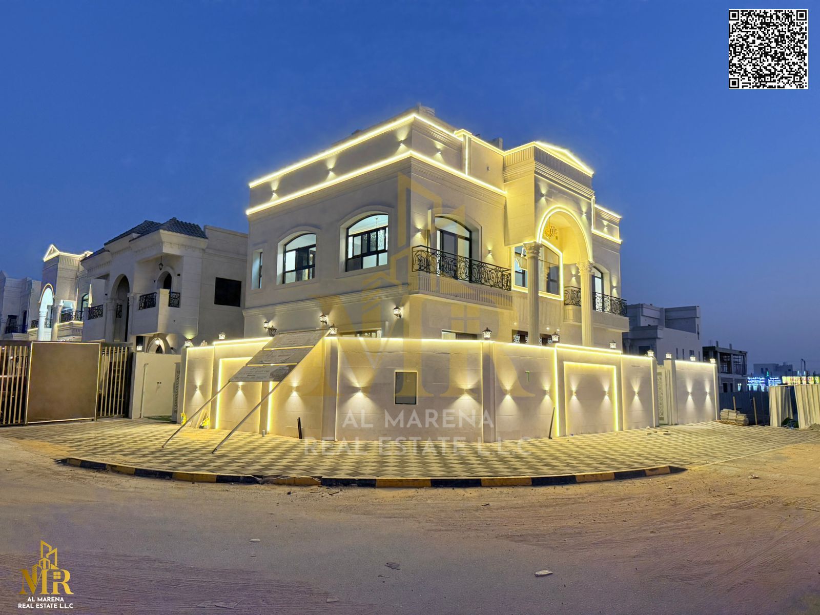 Own mini palace, 2 floors + roof, 5BR, registration fees incl.