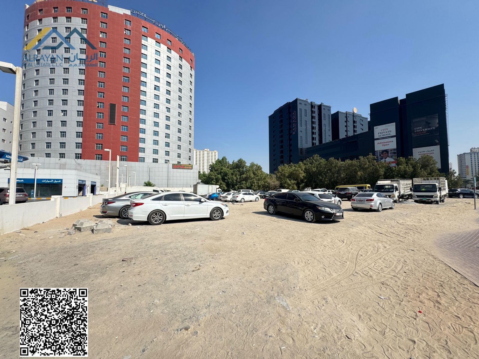 Corner residential and commercial land G+8 freehold, open to all nationalities