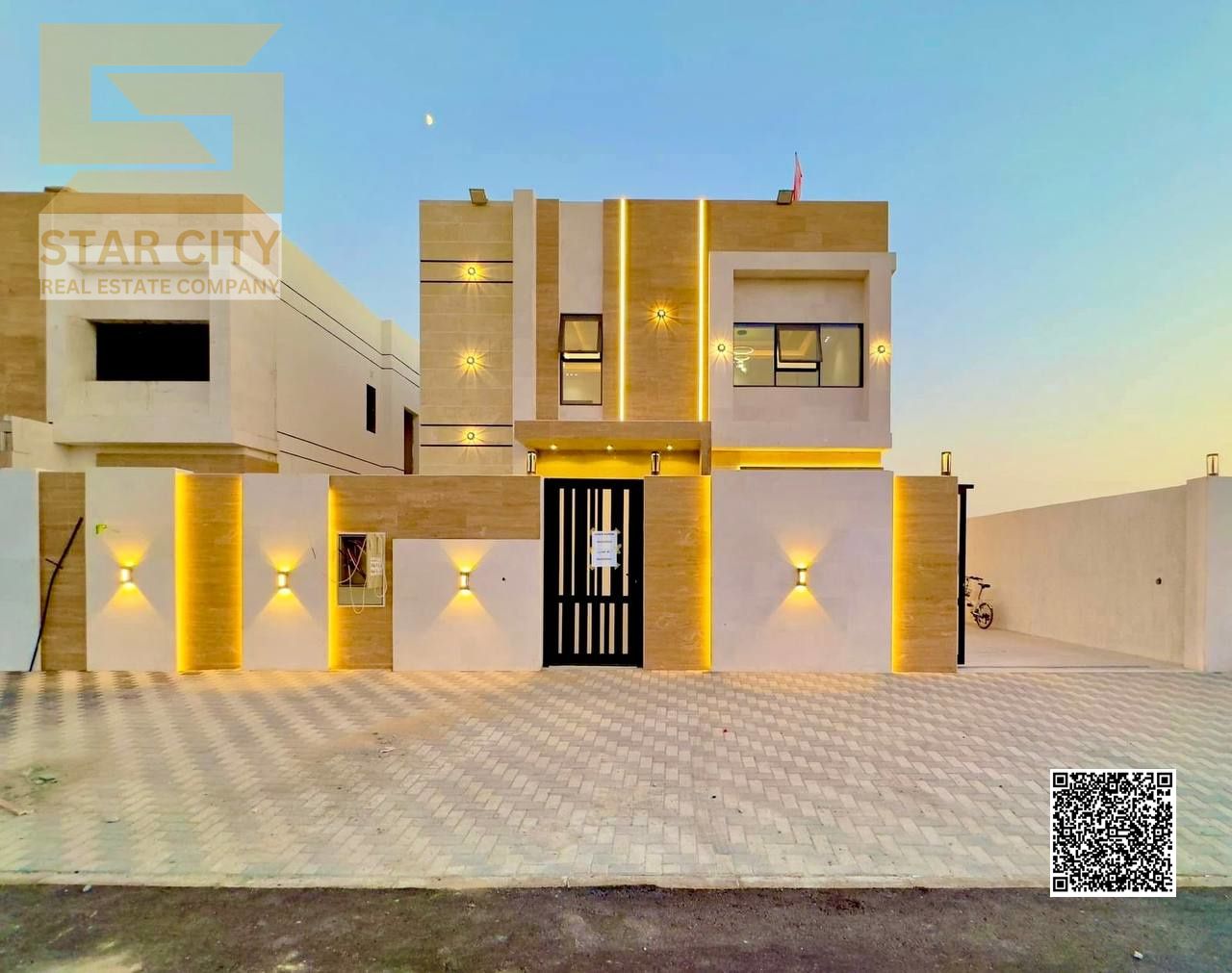 For Sale Luxury Modern Villa in Al Zahia Ajman Three Bedrooms High-End Finishing Including Registration and Ownership Fees