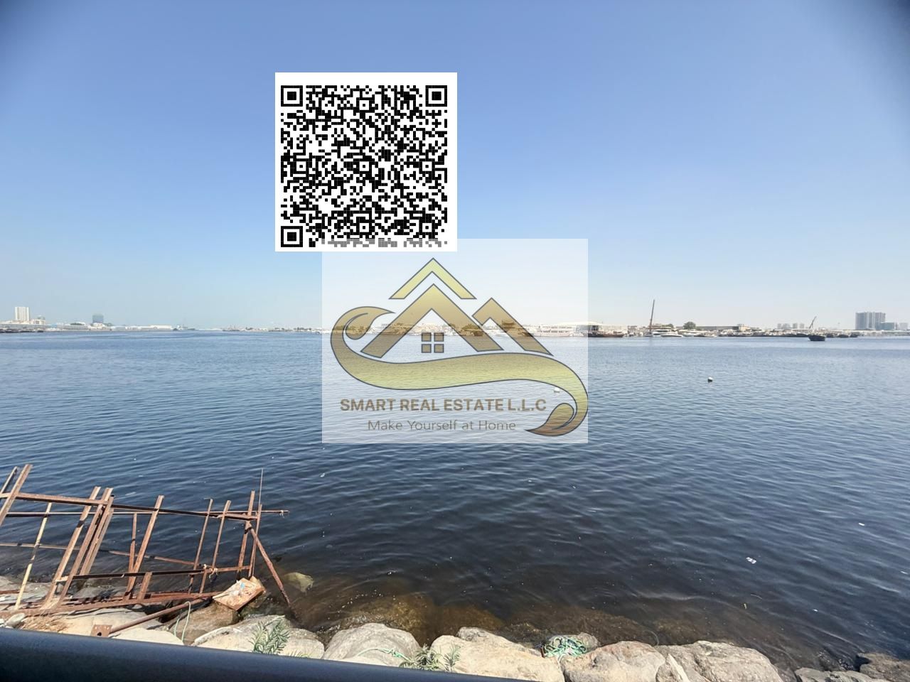 2bed rooms and a hall big size for sale in creek towers ajmanwithe therre batheroom and a big seperate kitchen and balcony withe beautiful view