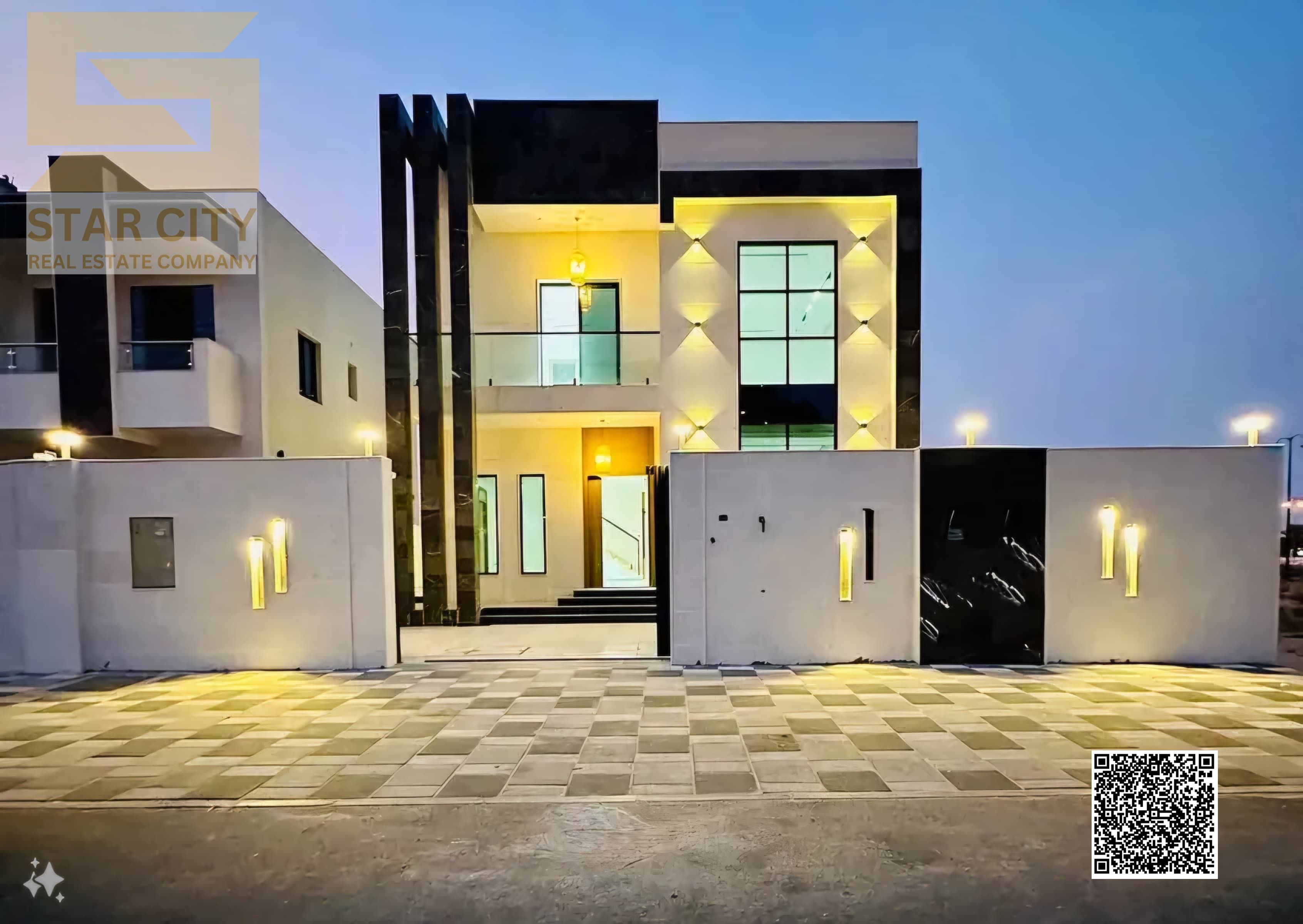 For Sale Elegant Modern Villa with Full Stone Facade in Al Zahia Ajman Located in One of the Most Beautiful Residential Areas