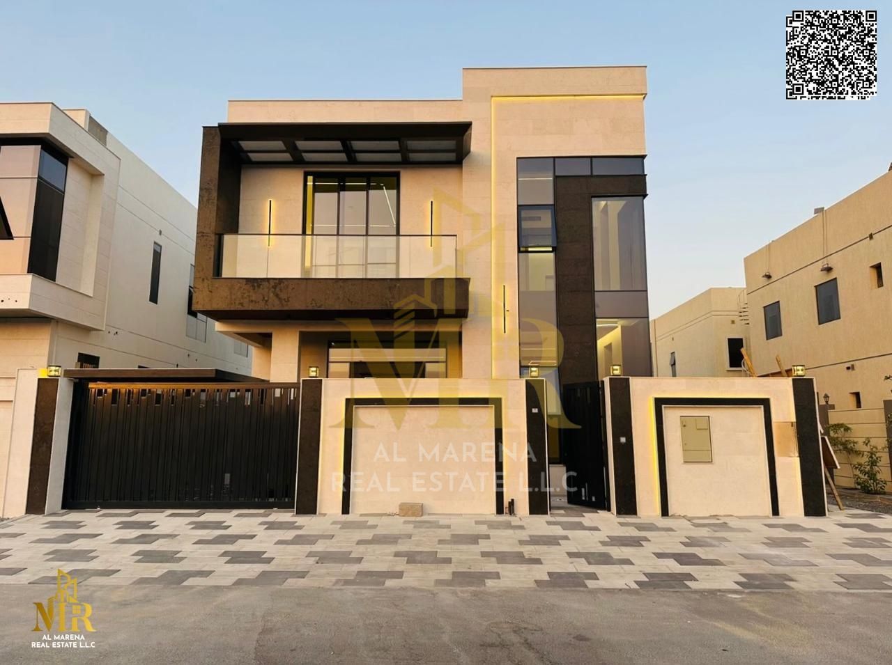 Luxury Villa for Sale – Ajman, Al Bahia Area A luxurious villa with high-end finishes is for sale in Ajman – Al Bahia area. It boasts a strategic loc