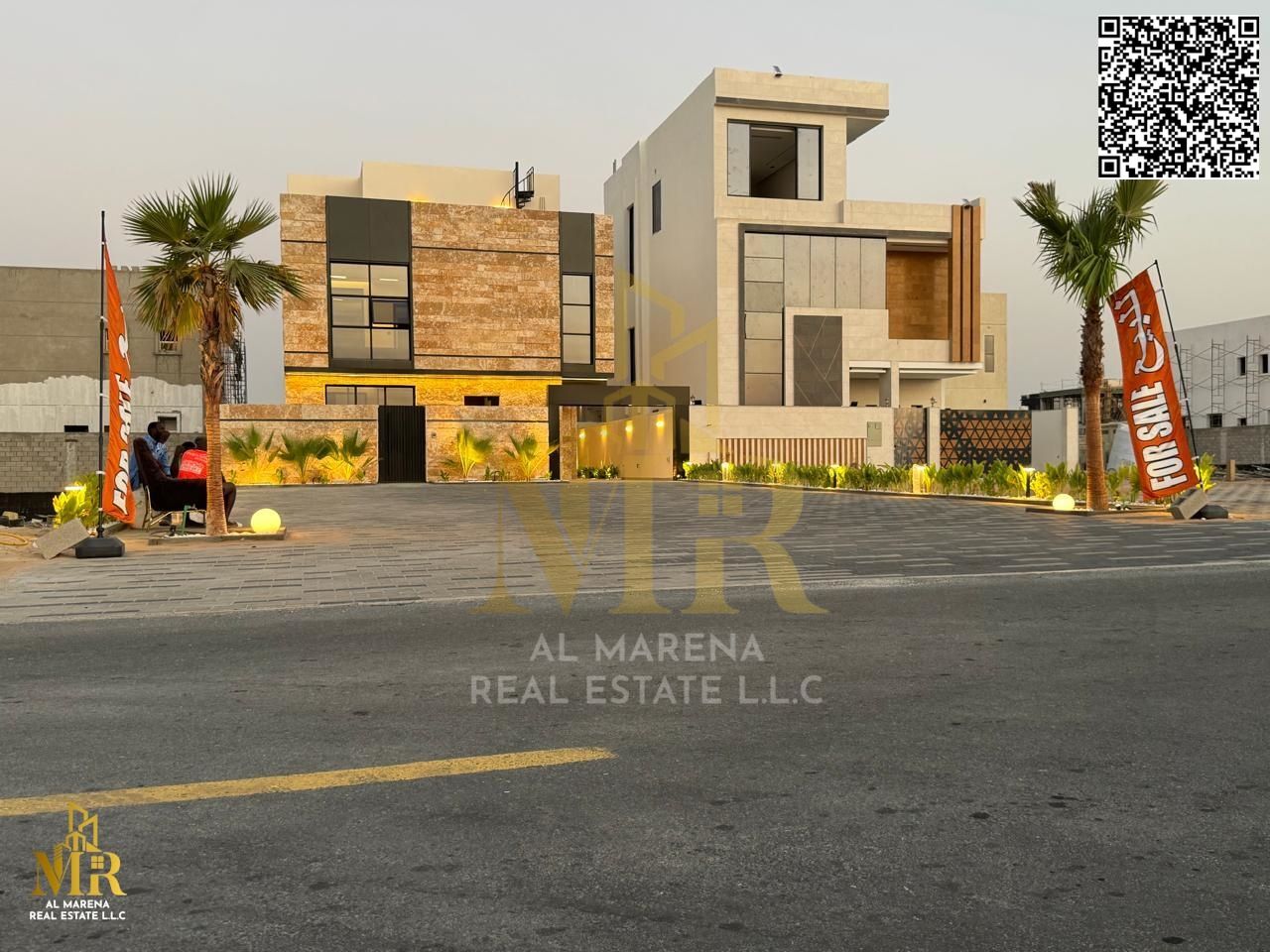A villa for sale on the main road, ready to move into, in one of Ajman's most prestigious areas. Freehold ownership available to all nationalities wit