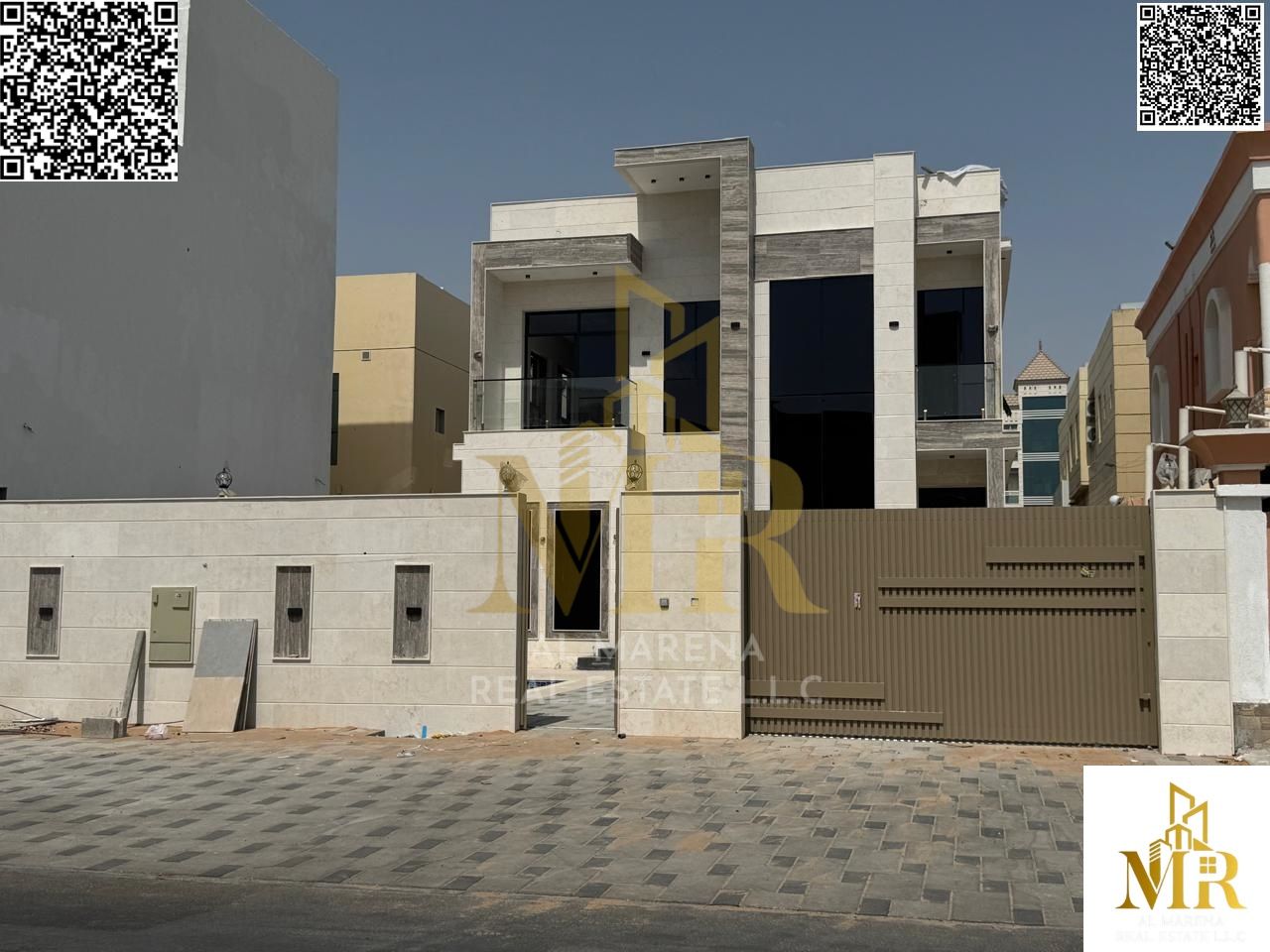 Luxury Villa with Pool and Elegant Design in Rawda 2 on Sheikh Ammar Street | 5 Master Bedrooms + Majlis + 2 Living Rooms | Price Includes Electricity