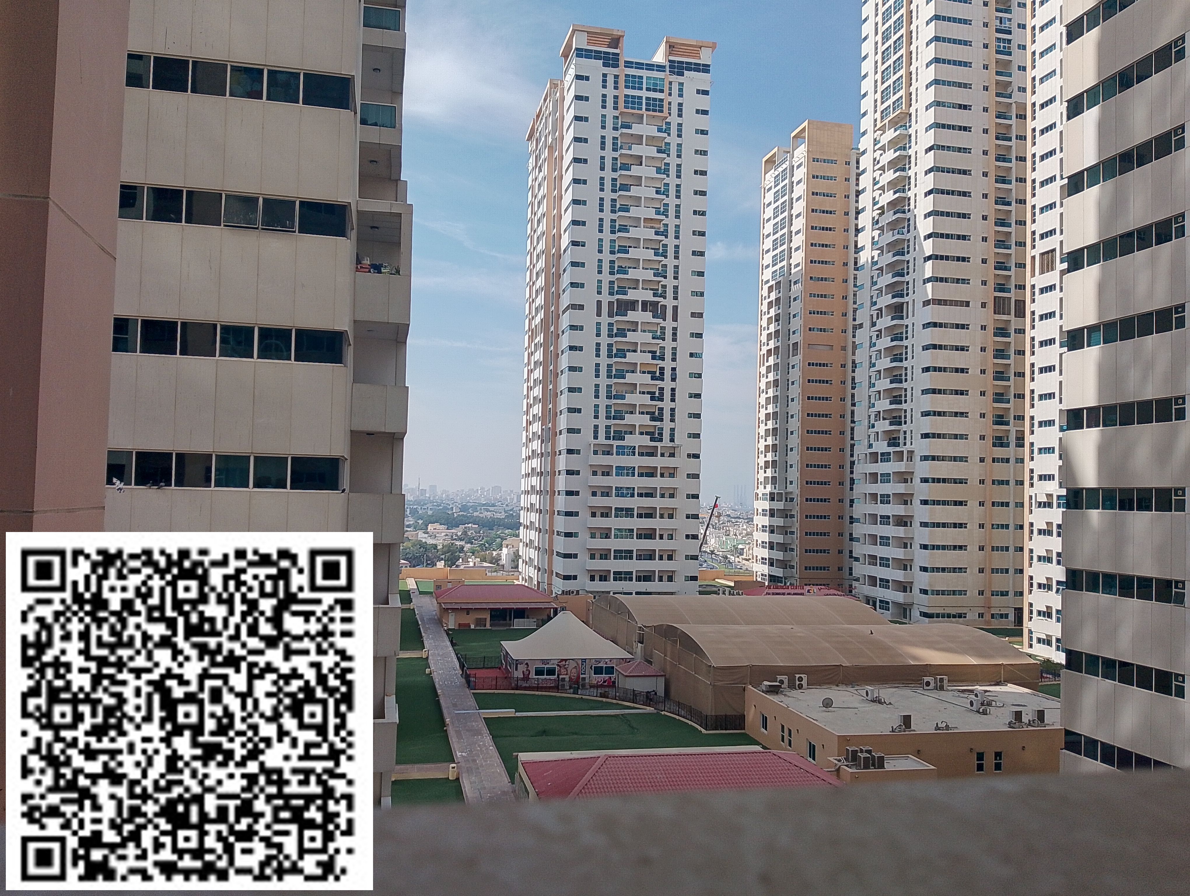 WITH BALCONY - UNFURNISHED 1BHK Apartment - Ajman One Towers