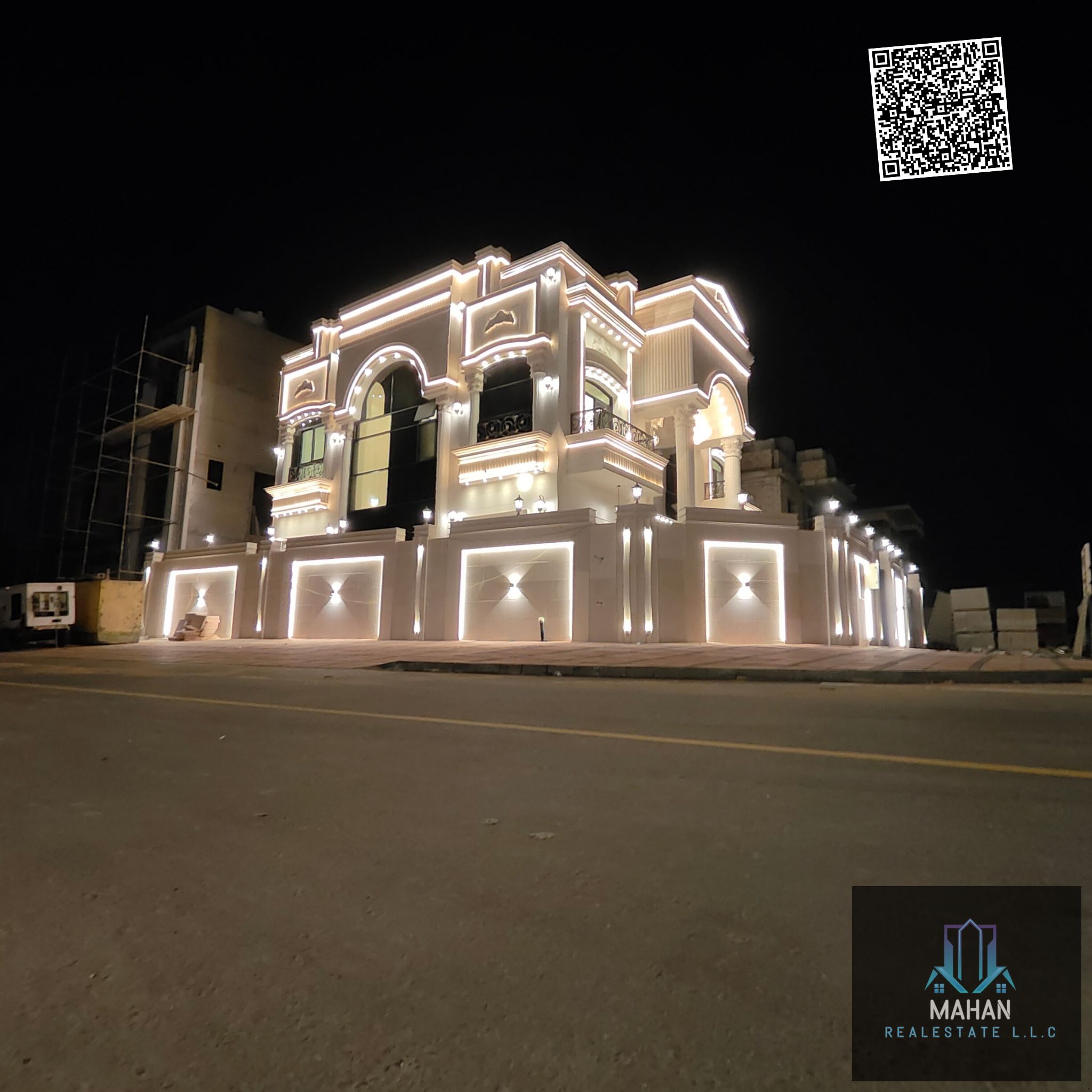 Villa with all registration and ownership fees included, on the main street, ready to move in, in one of the most prestigious areas of Ajman, freehold