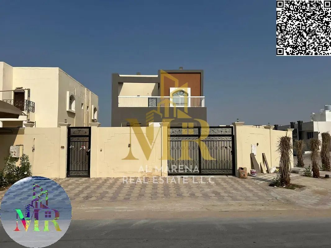 Luxury Super Deluxe Villa for Sale in Al Muwaihat 1, Ajman at an Attractive Price Including Electricity, Water, and Air Conditioning Luxury Villa for