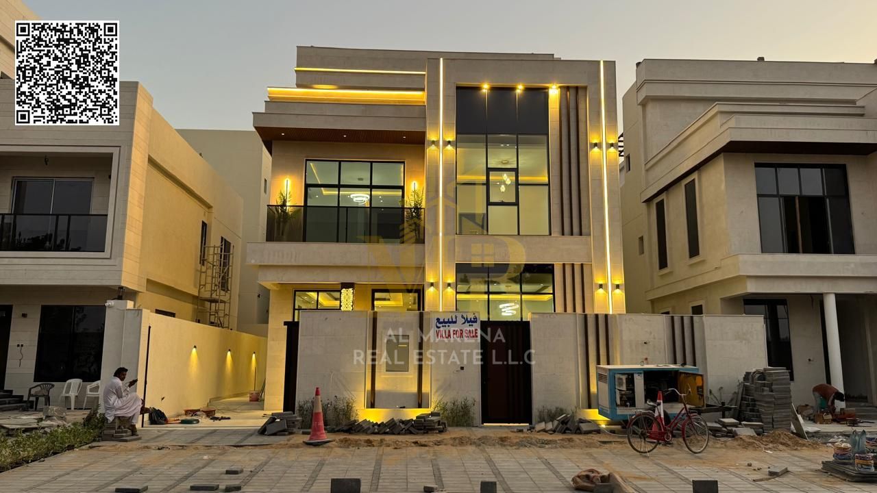 A luxury super deluxe villa for sale in the Halio 2 area of Ajman at an attractive and special price