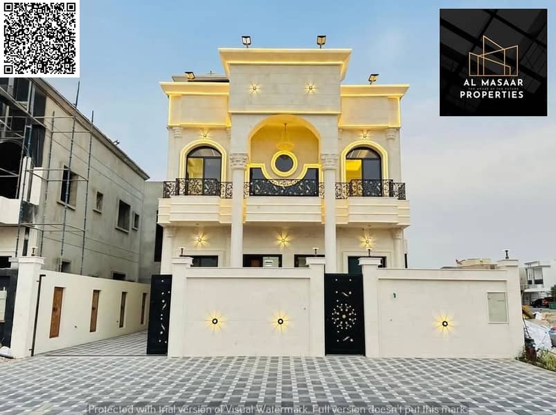 Your chance to own a villa, including registration and ownership fees, with a roof terrace and a ready-to-move-in area, close to all services and feat