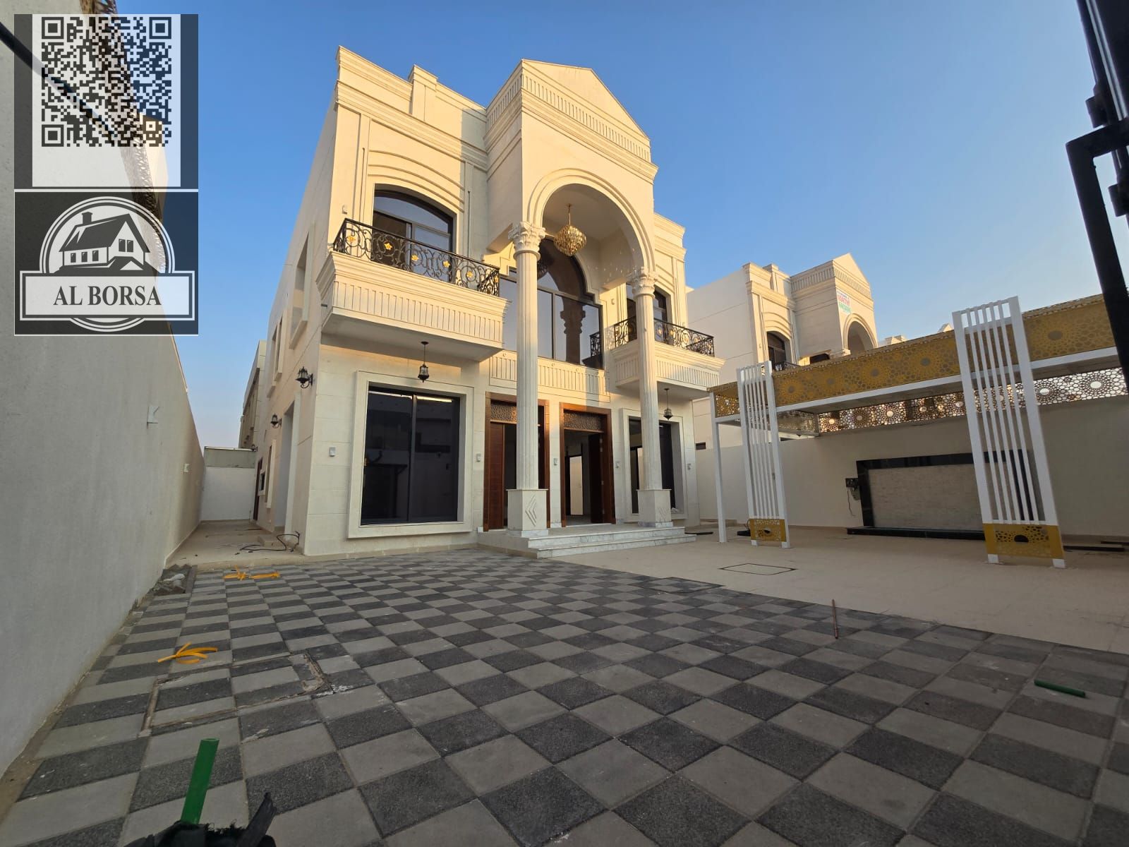Luxury villa for rent in Ajman - Al Helio 2 area 5 master bedrooms, living room, separate majlis, maid's room, and large yard