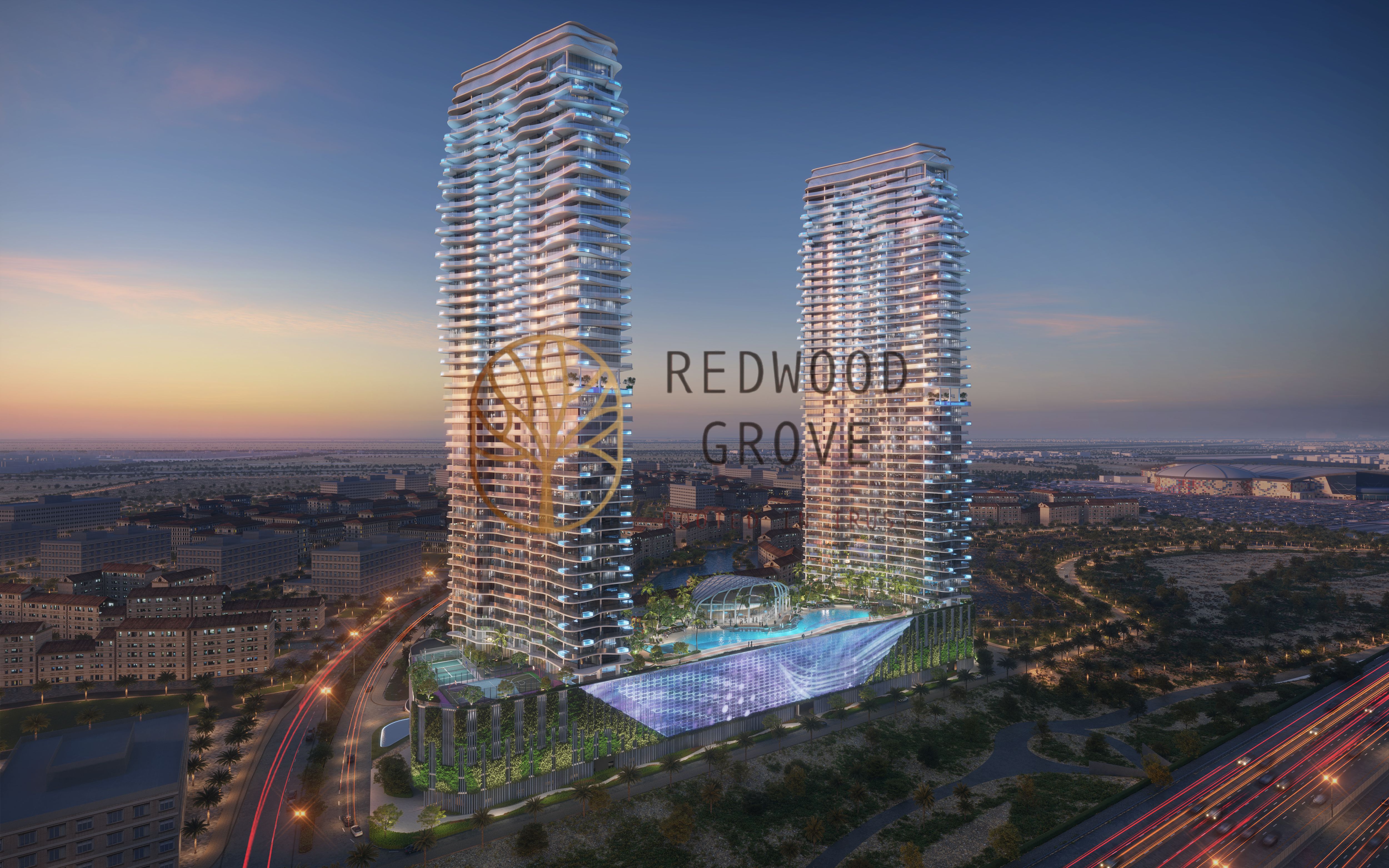 Laguna Residence, Skyline and Lagoon Views, High Floor, City of Arabia, Dubai