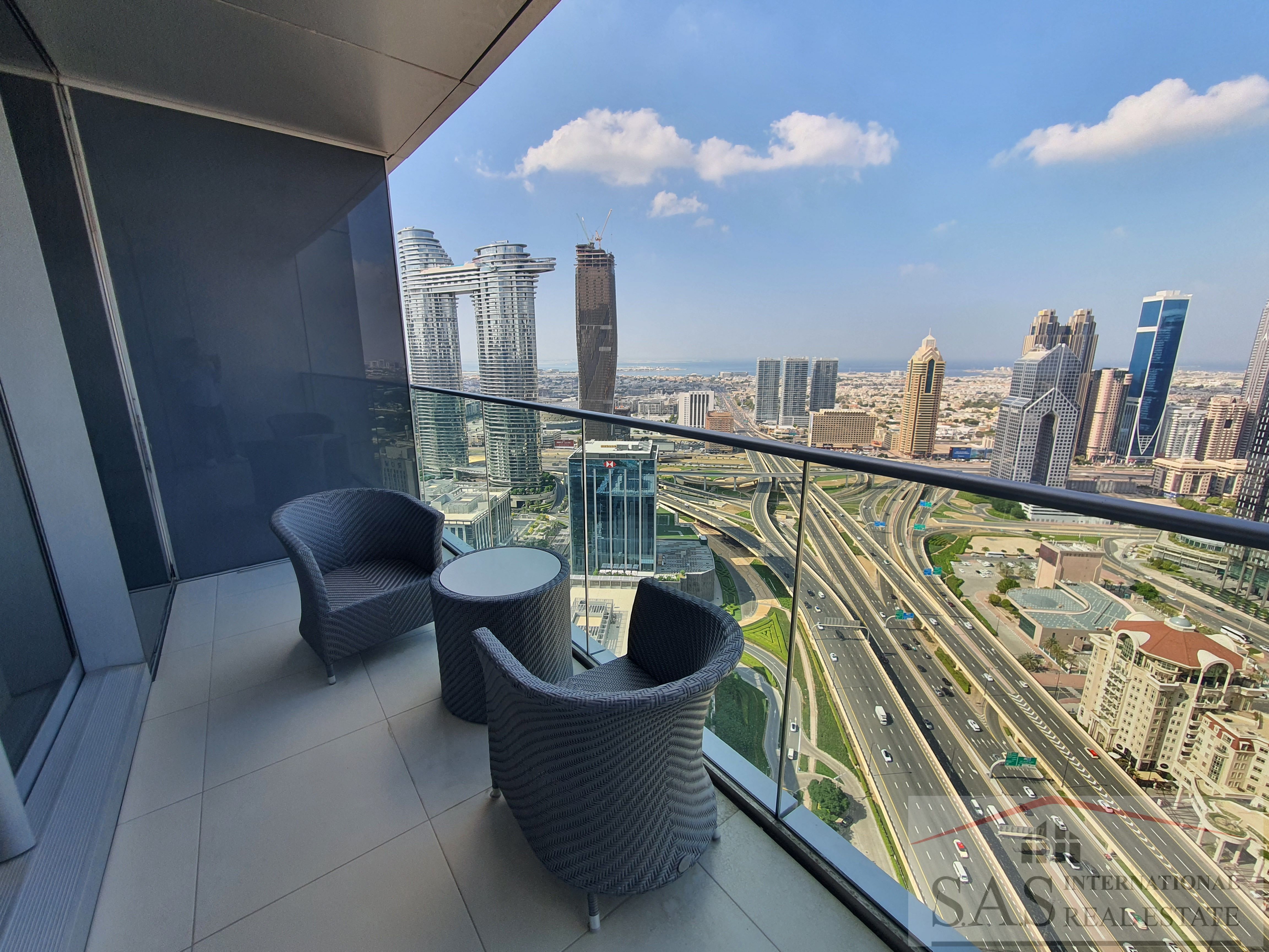Skyline View | Vacant | High Floor | 1 BR| Furnished| Service Appartment