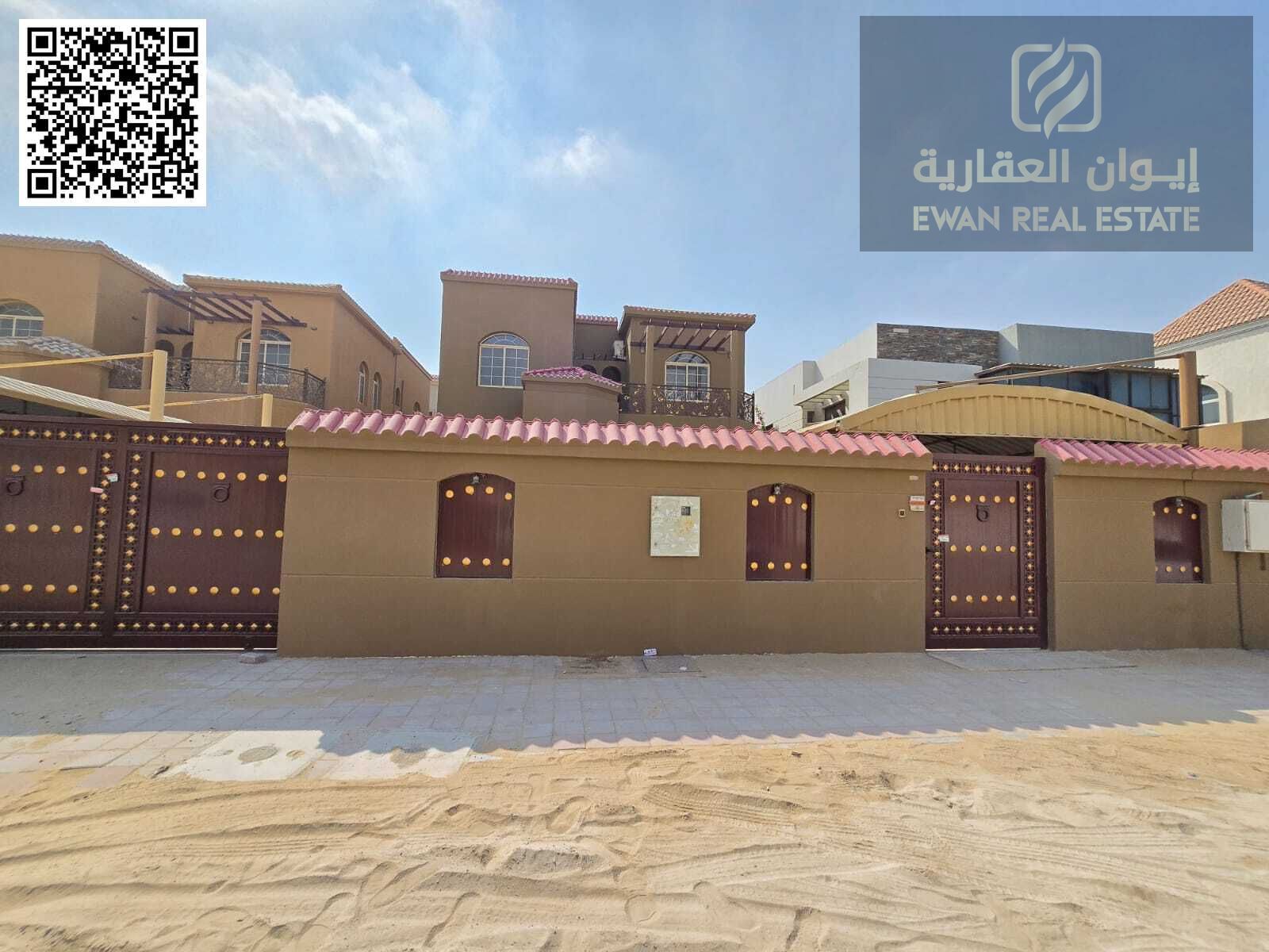 A stunning villa for rent in Ajman, Al Rawda area, ideal for living and close to amenities. **