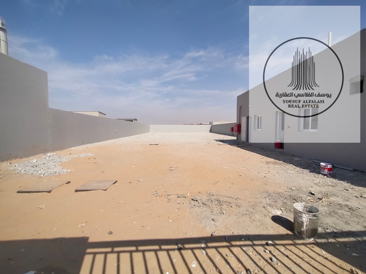 yard for rent in Sharjah, Al Sajaa , 10,000 SQFT , 10 KW , price 250,000 AED, 4 Payment