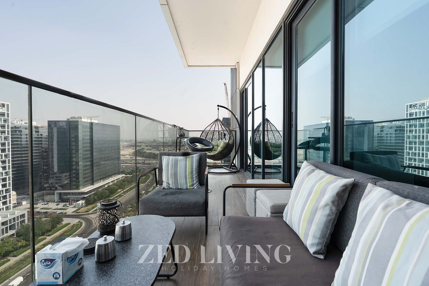 Stunning 1BR in Sol Bay I High Floor I Burj Khalifa View
